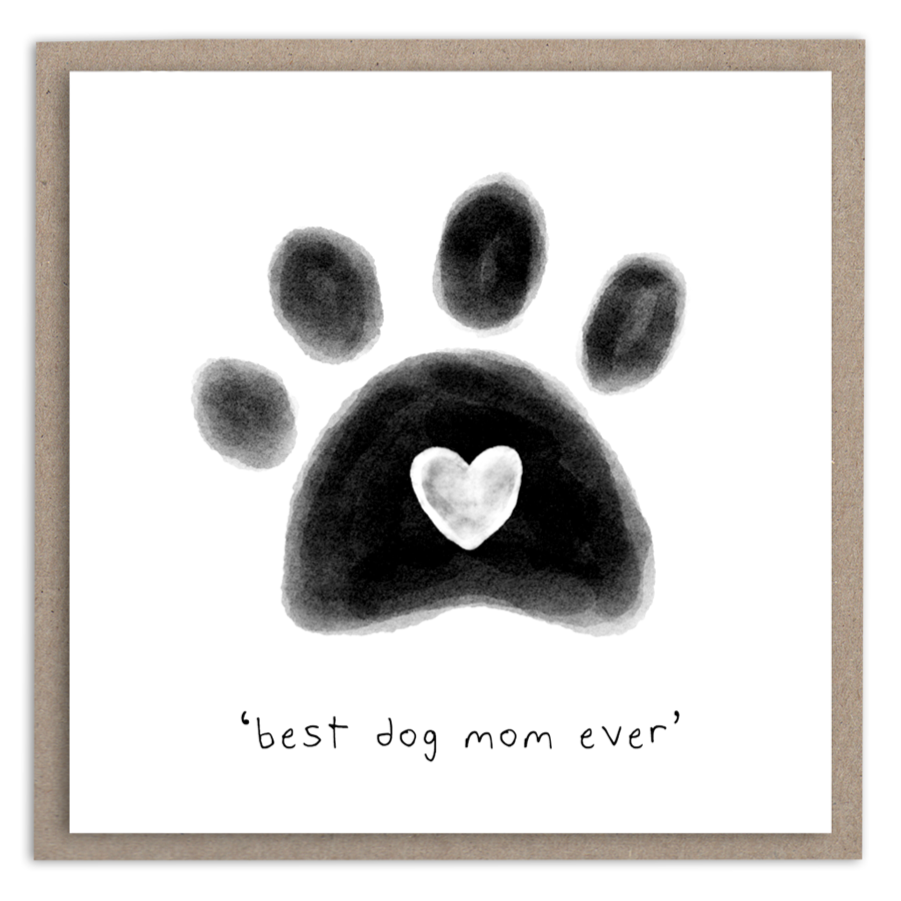 Best Dog Mom Ever Mini Card