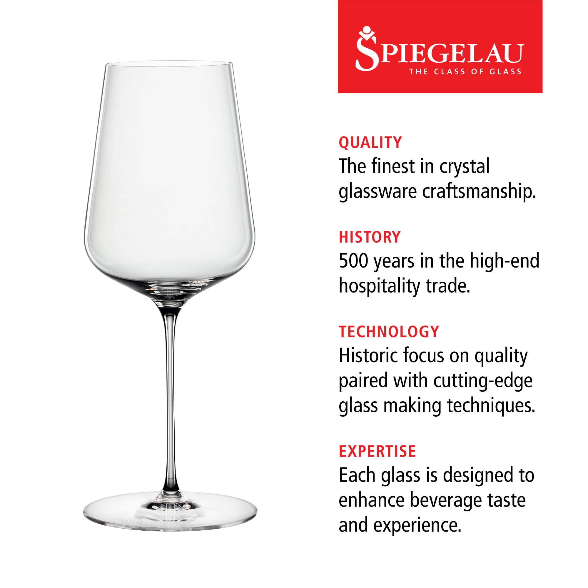 Crystal Universal Wine Glasses - Set of 2