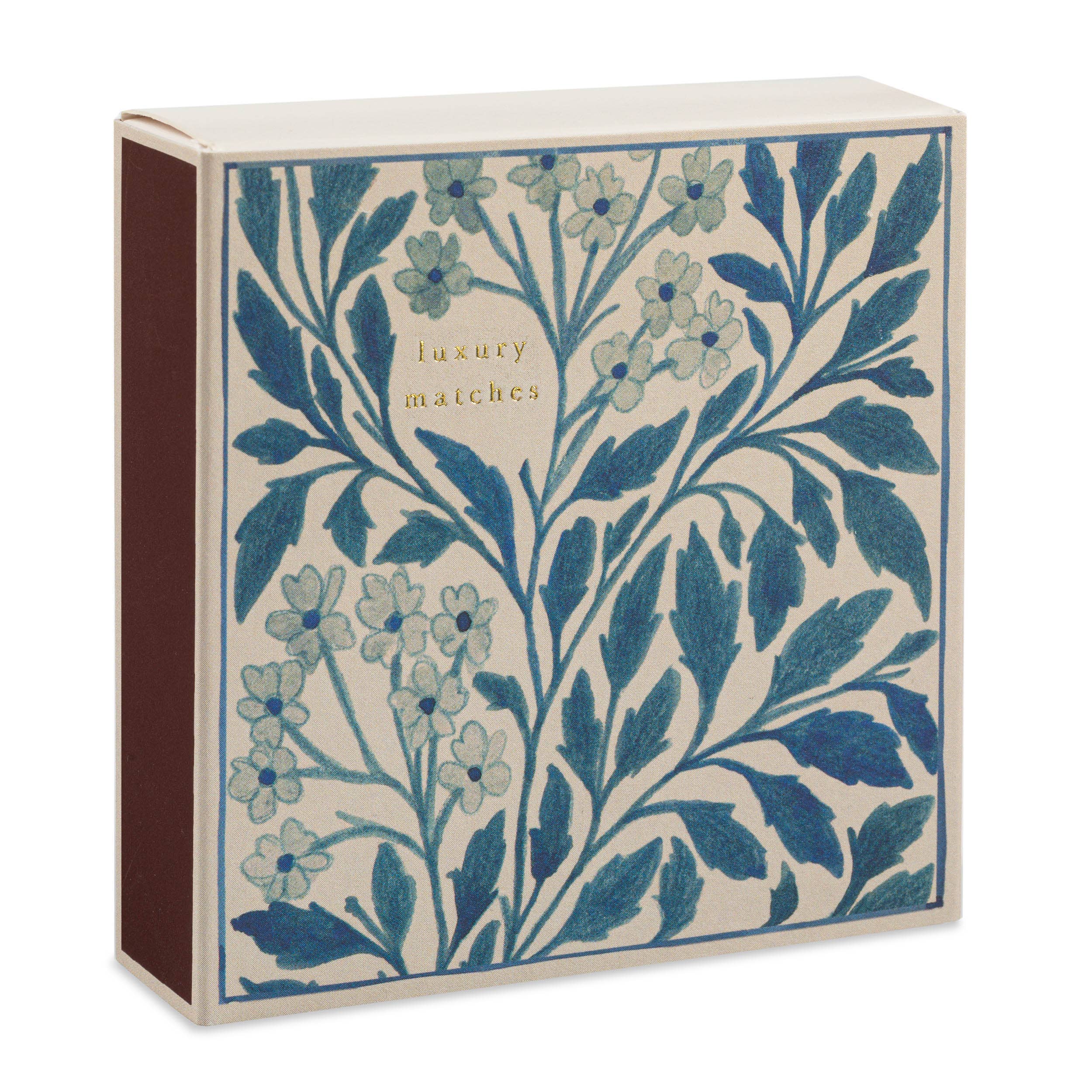 Blue Floral | Square - Safety Matches