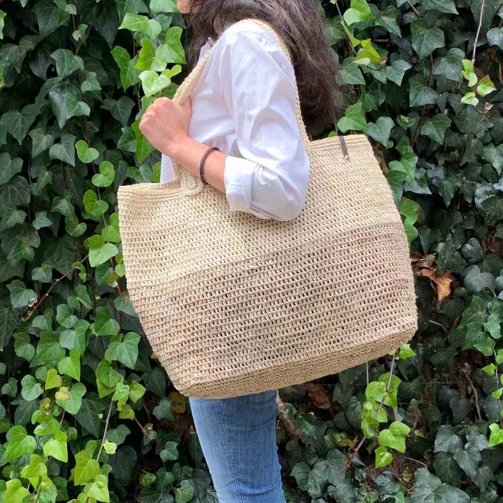 Tote Bag Natural Handmade, Beach Bag