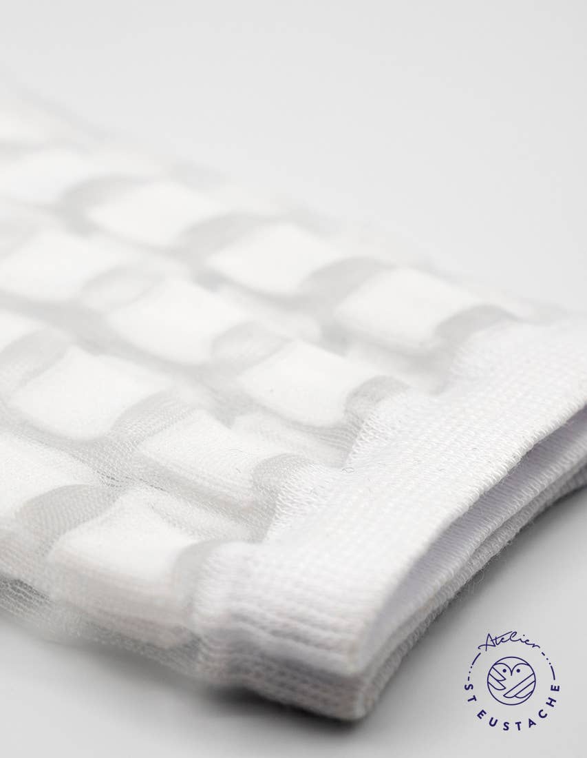 GINZA WHITE • Women's summer sheer socks