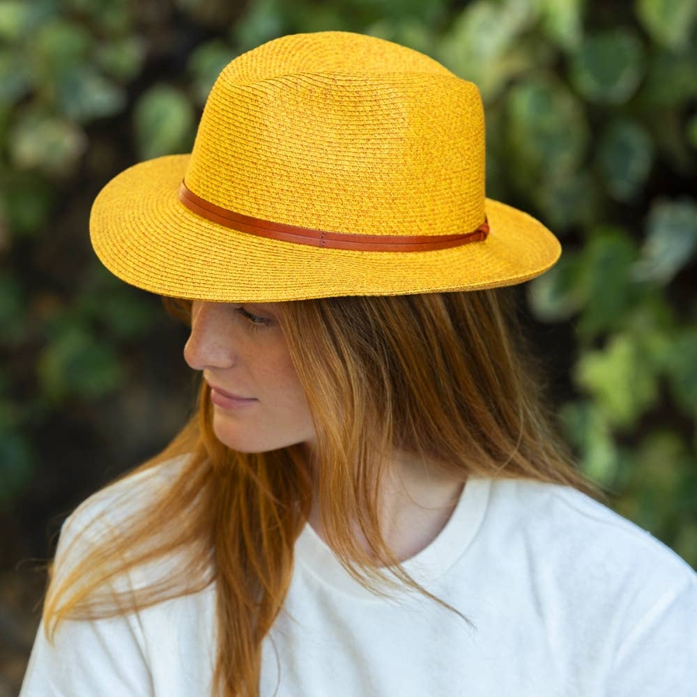 LEATHER TIE PAPER HAT
