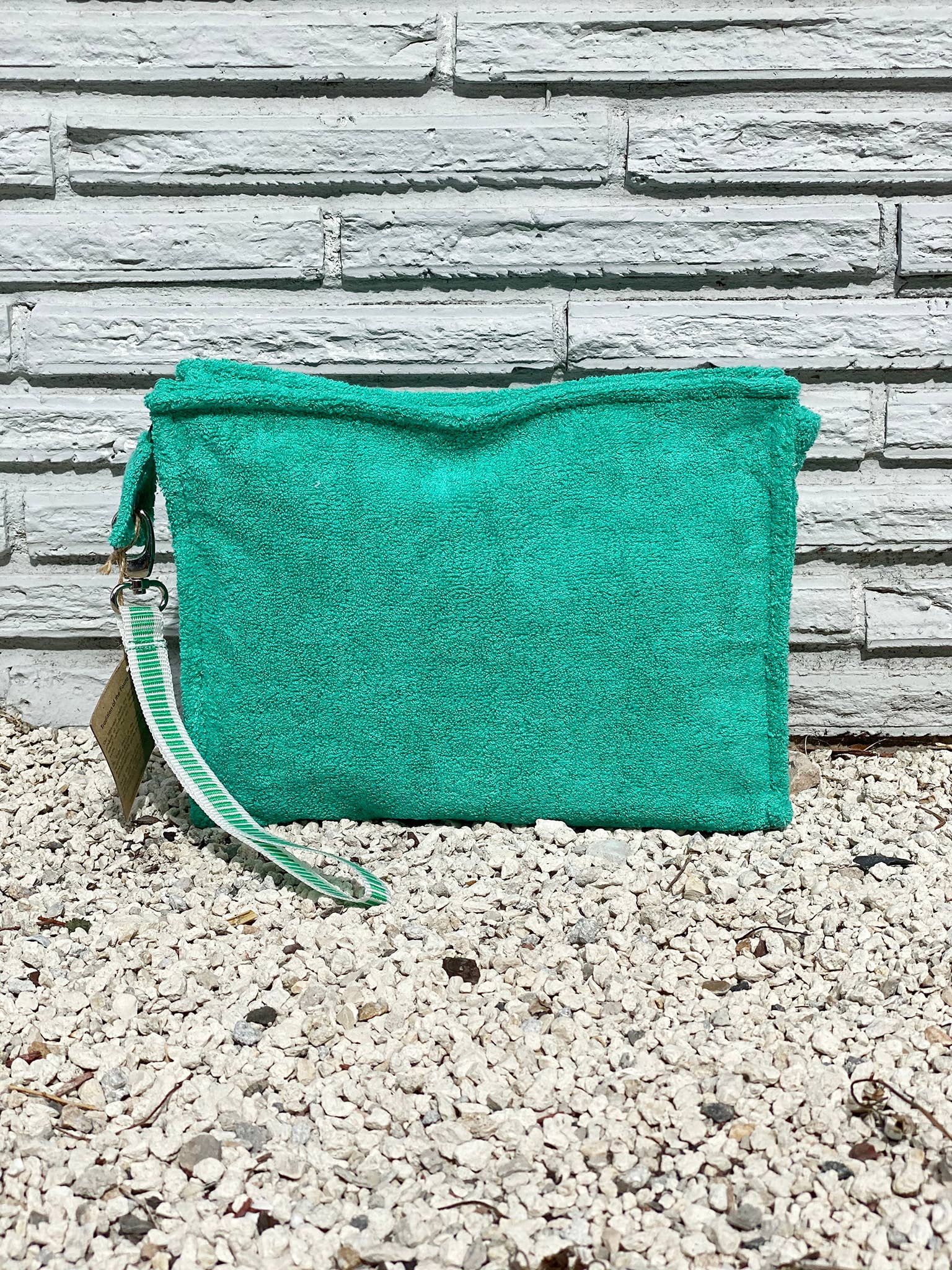 Large Terry Pouch Plastic Lined