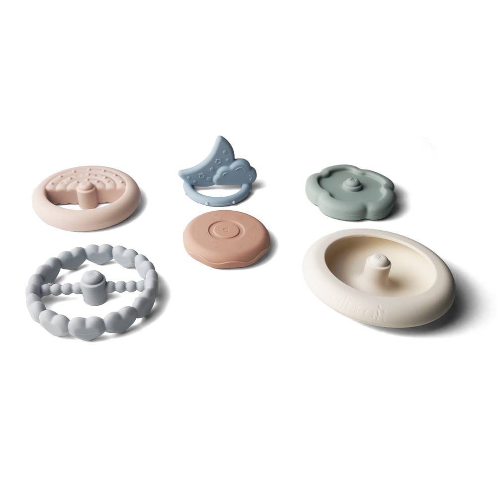 Soft Silicone Stacking Ring Tower