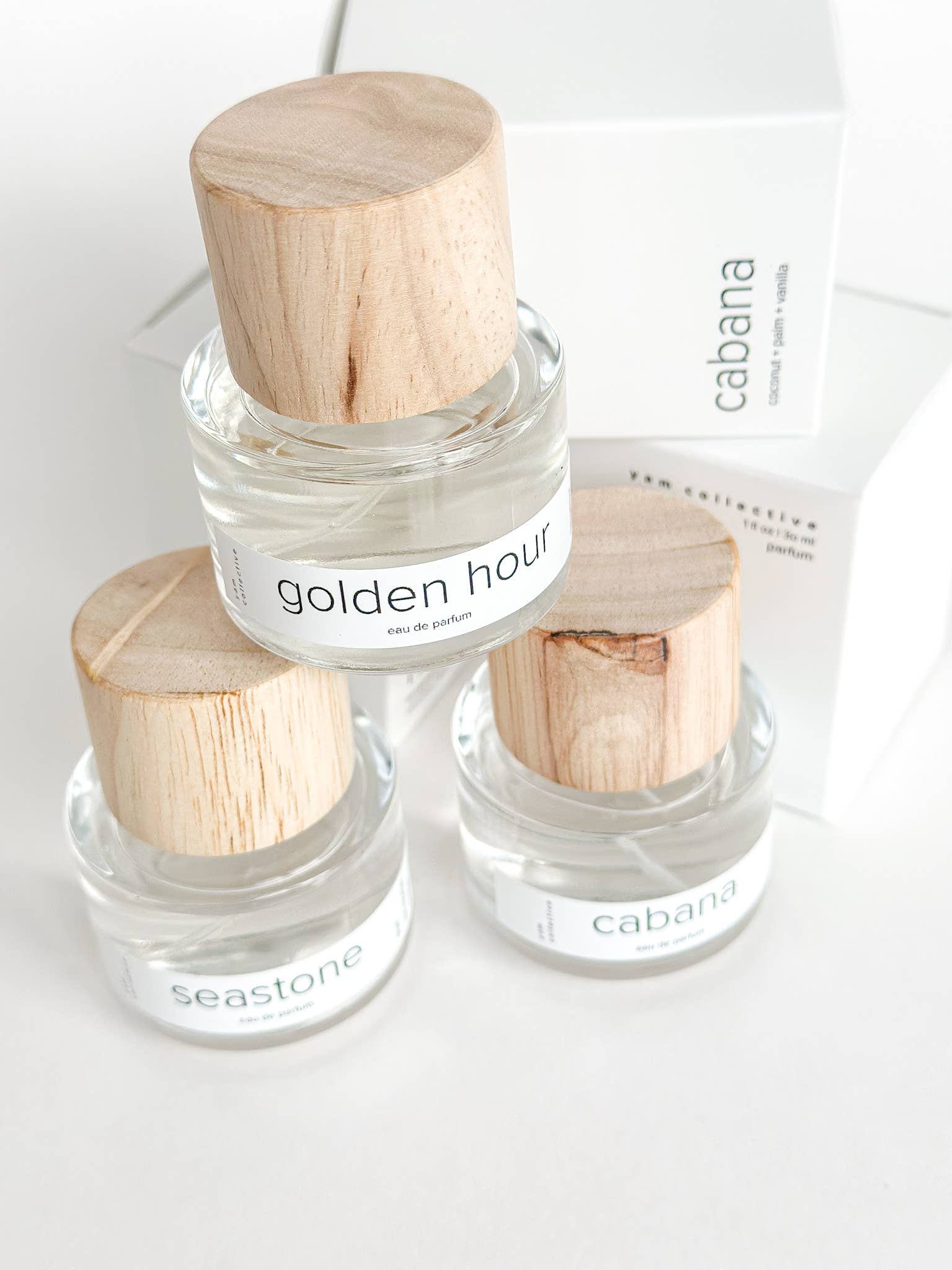 Eau de parfum: Golden Hour /mandarin, gardenia, vanilla