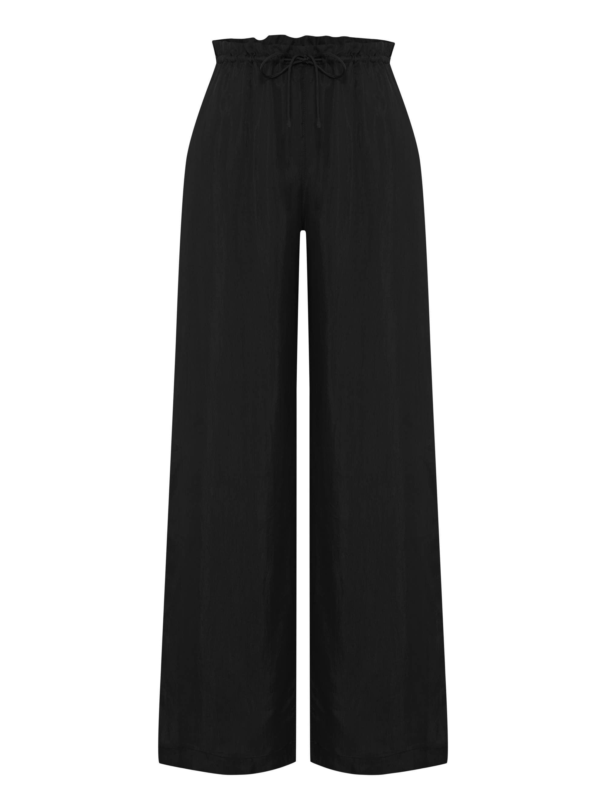 Lucid Flow Tie Pants - Black