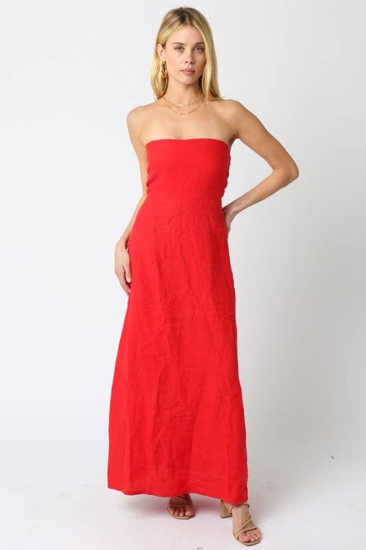 Irise Linen Maxi Dress