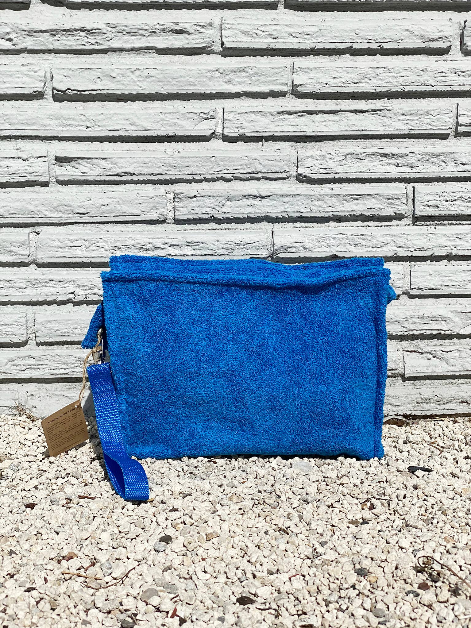 Large Terry Pouch Plastic Lined