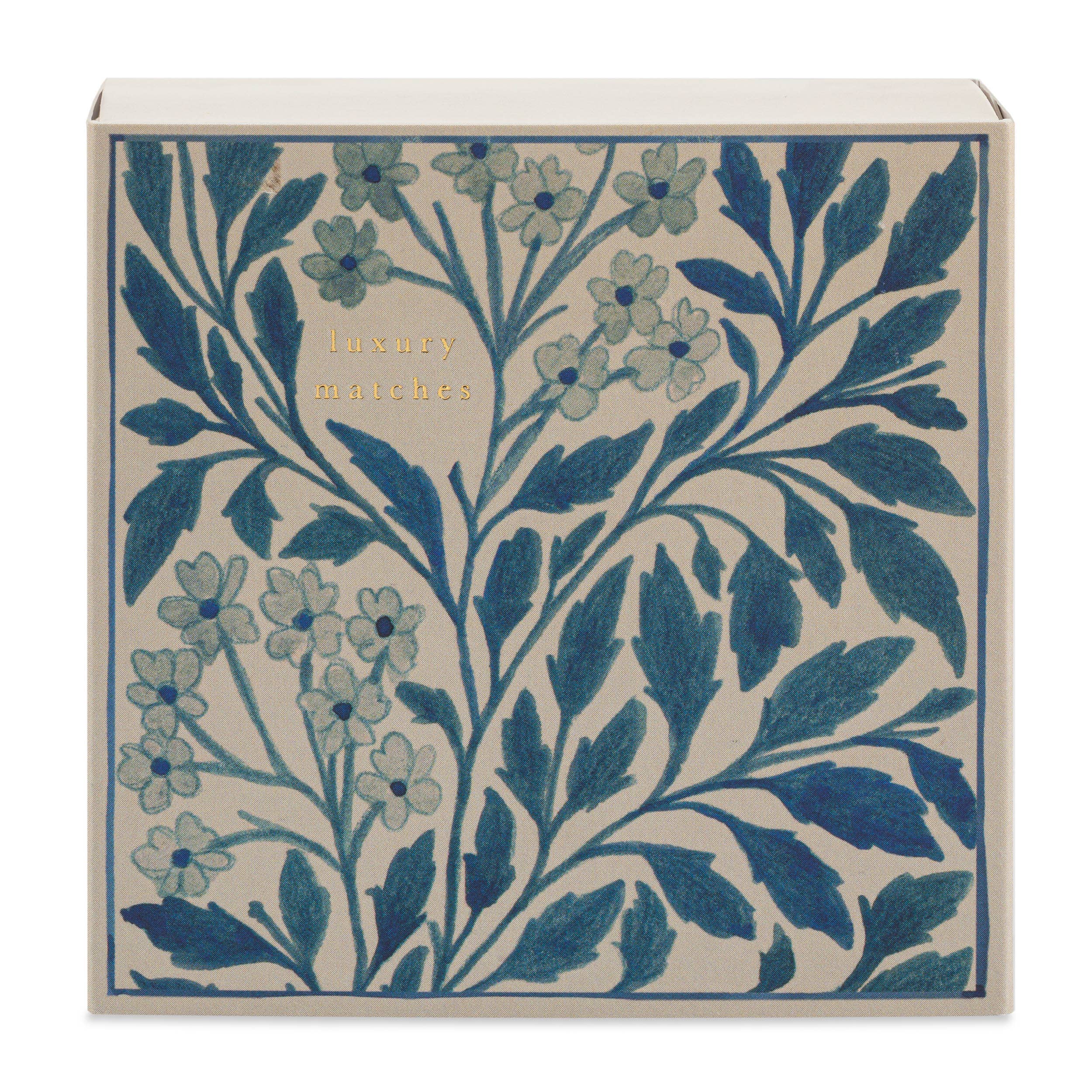 Blue Floral | Square - Safety Matches
