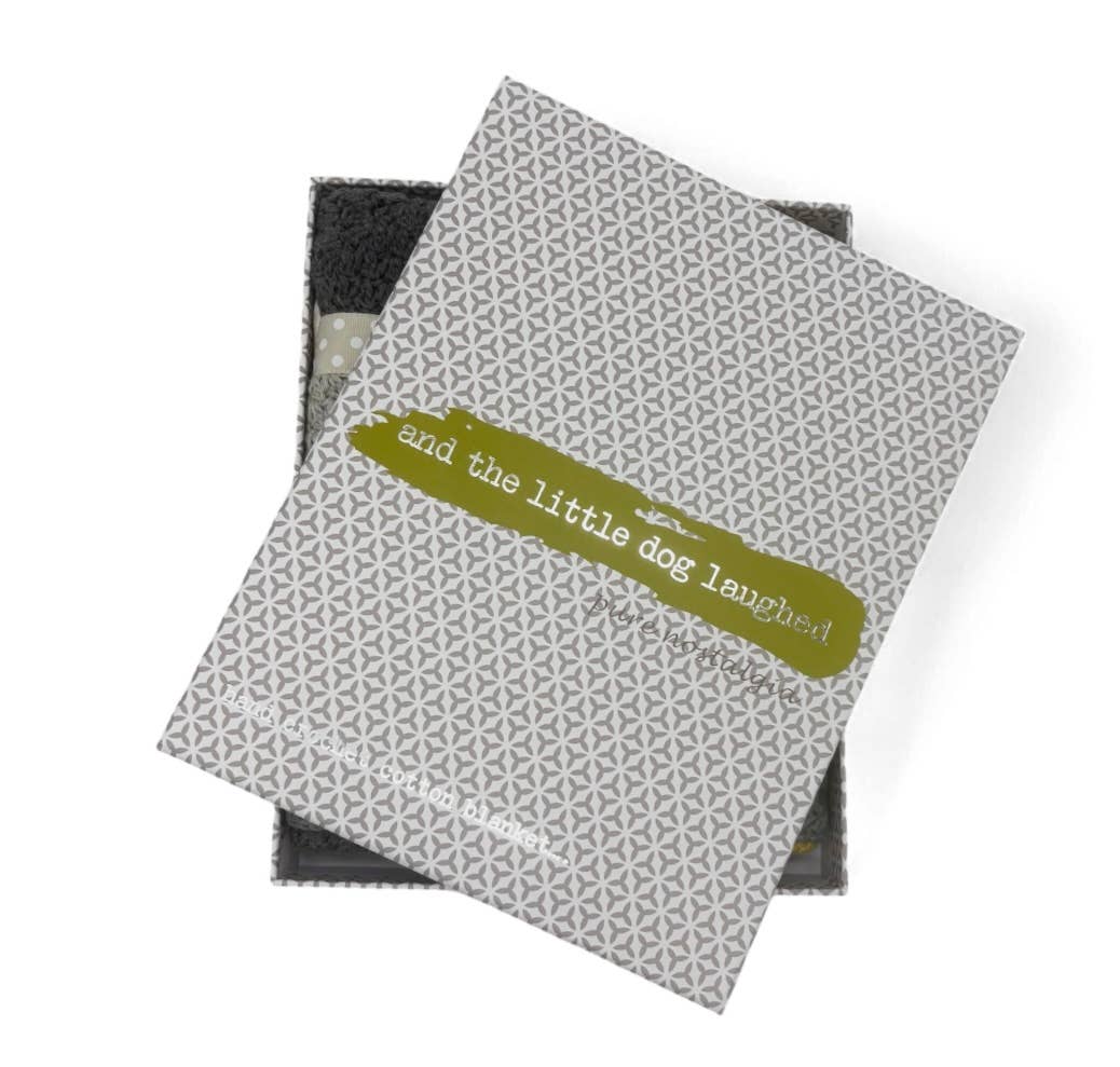 Dusty Grey and Mustard Hand Crochet Blanket