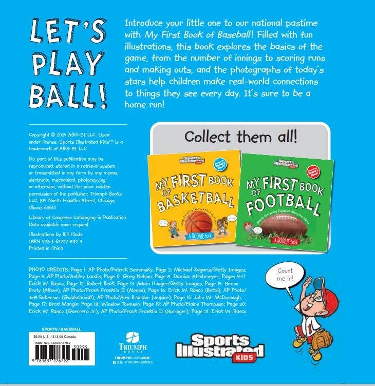 My First Book of Baseball (Board Book)