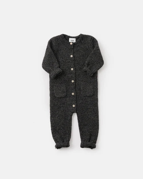 long sleeve fuzzy romper