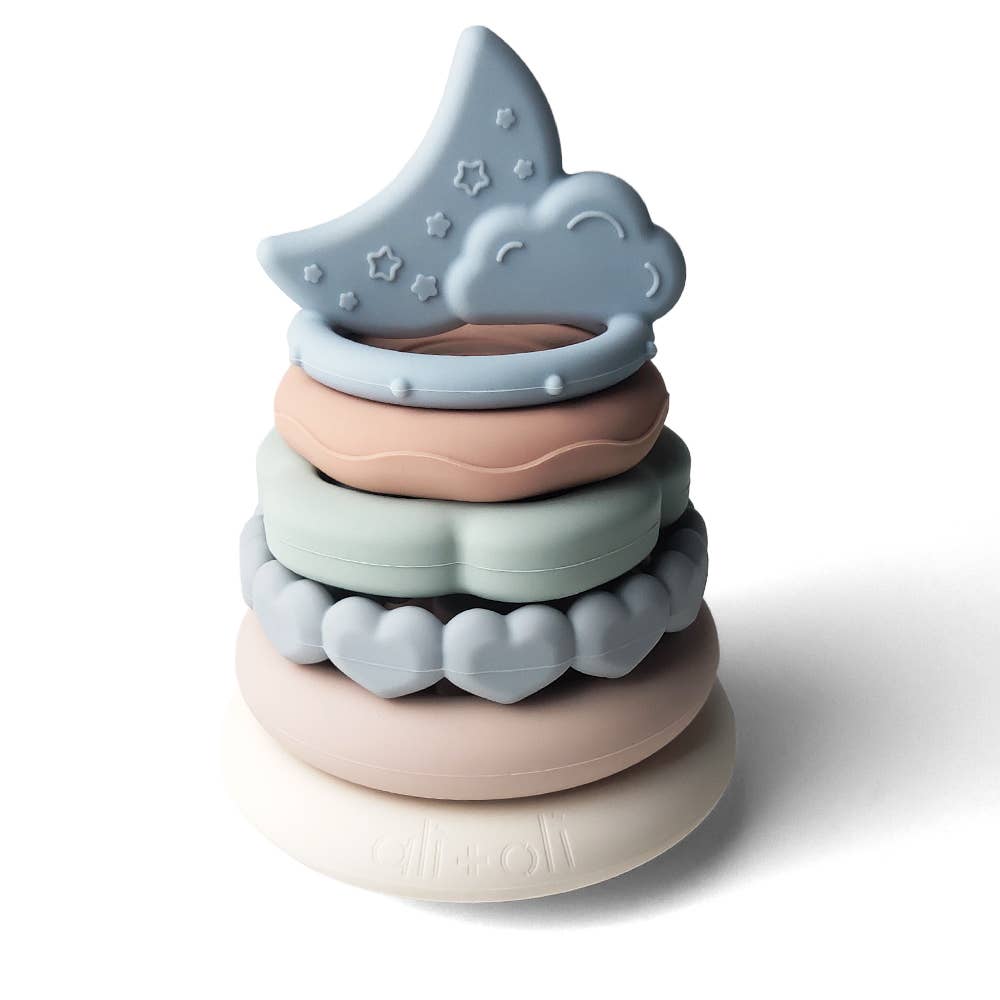 Soft Silicone Stacking Ring Tower