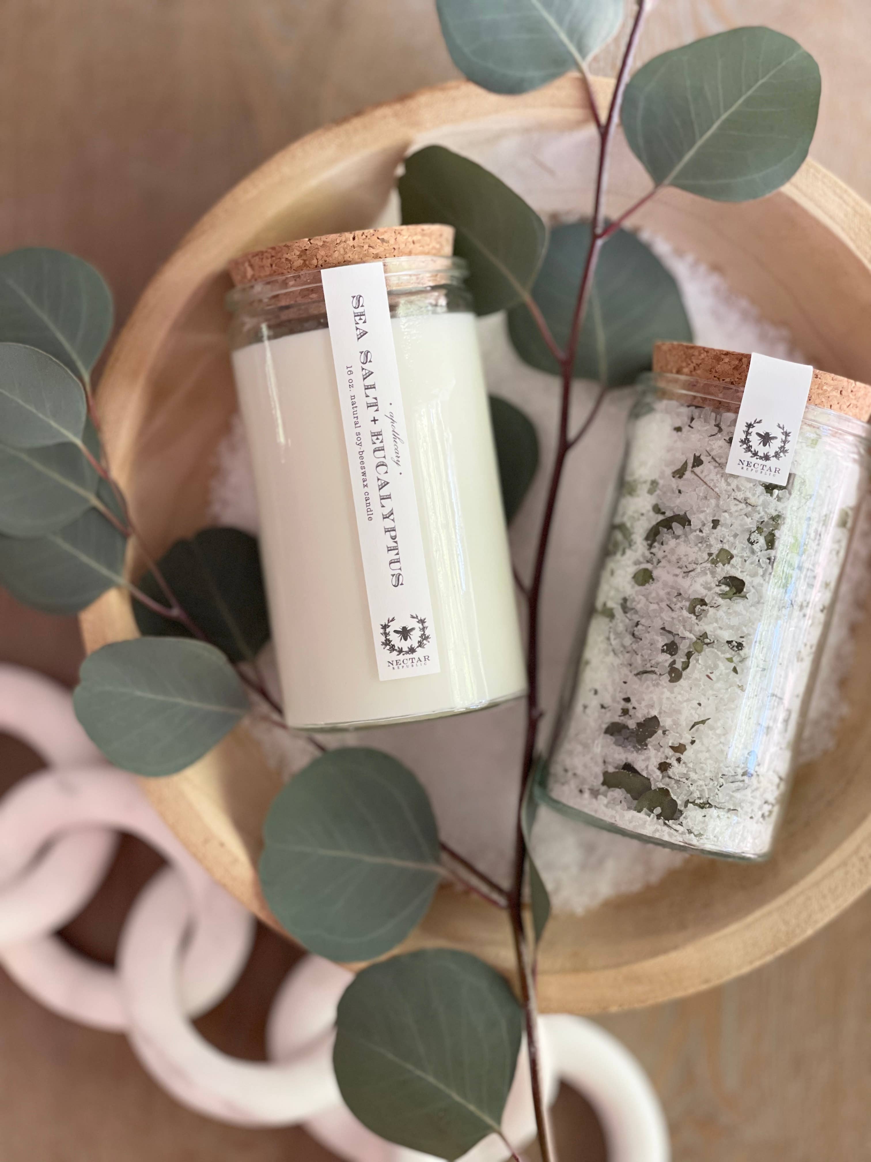 Sea Salt + Eucalyptus Large Bath Soak | bath salts summer