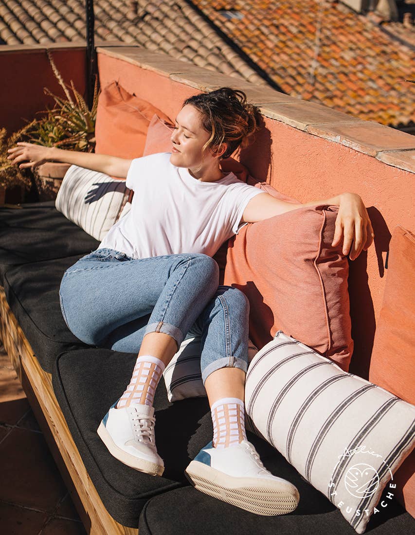 GINZA WHITE • Women's summer sheer socks
