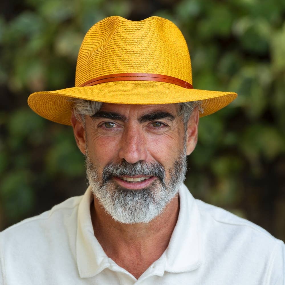 LEATHER TIE PAPER HAT