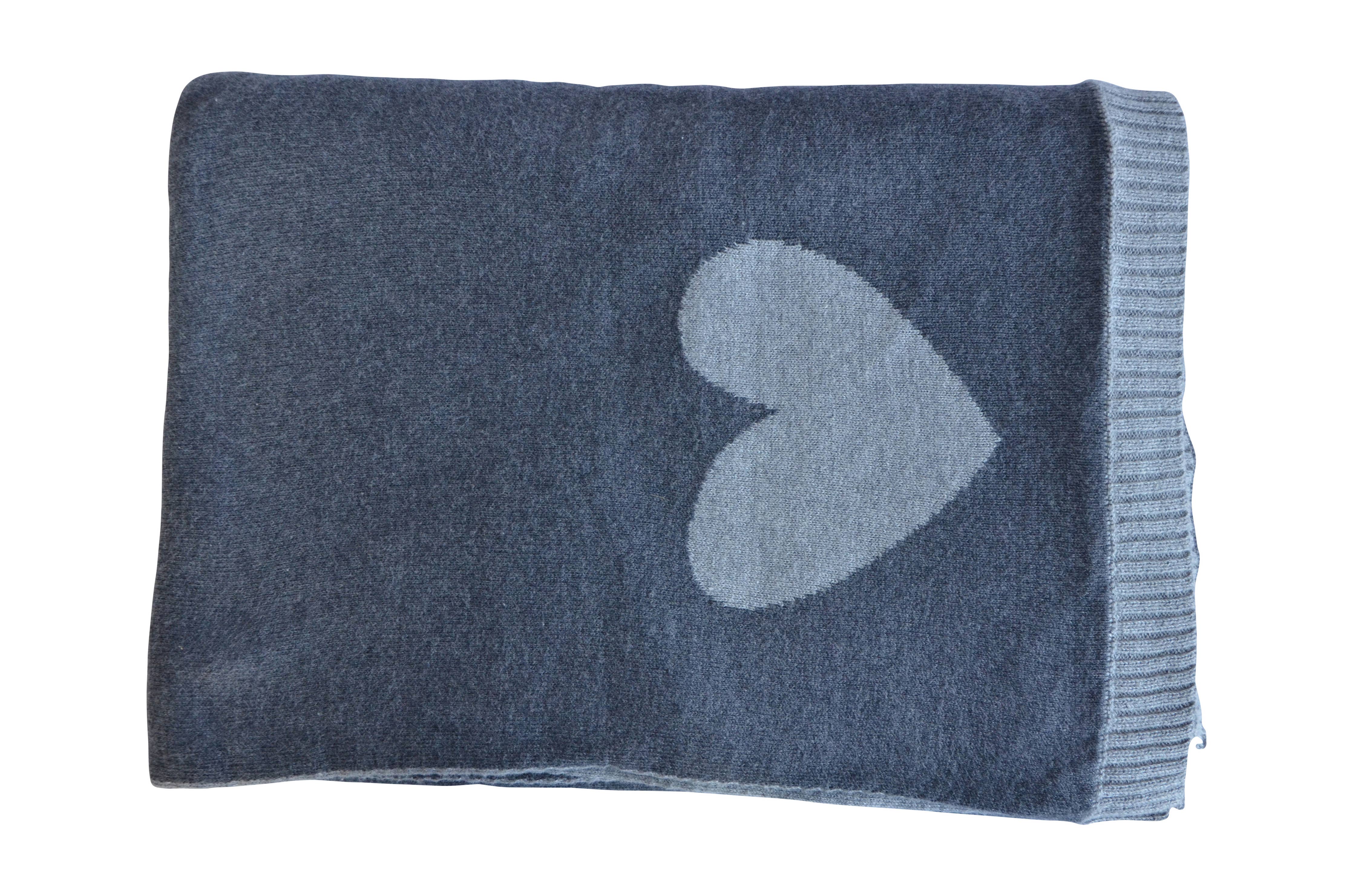 Hearts Reversible - Dk Grey Mel/Light Grey Mel