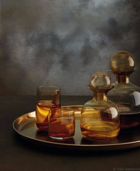 SARABI Blown Glass Carafes Square w/Gift Pack*2-3MO LeadTime