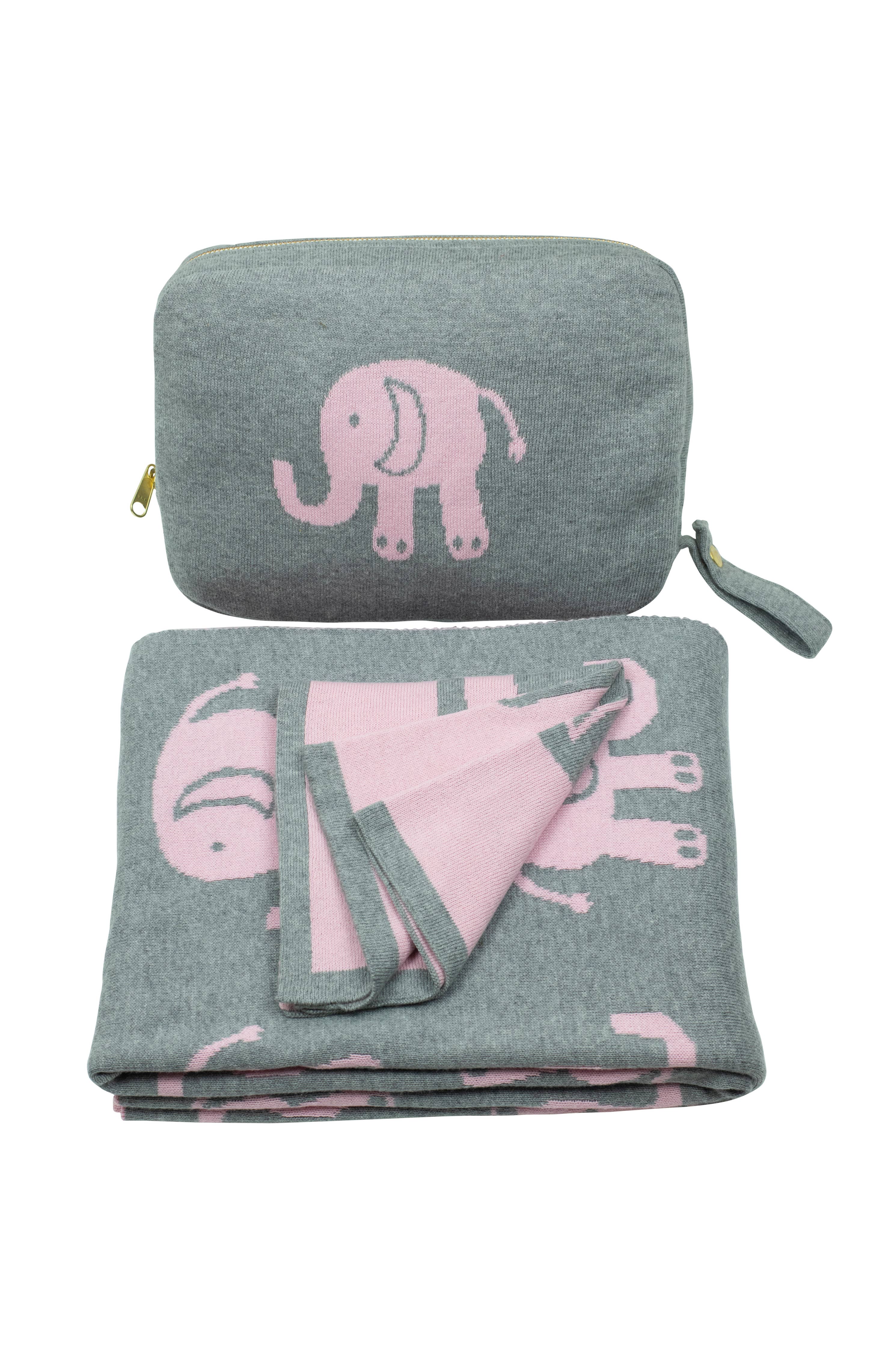 Elephant Love - Pink/Grey