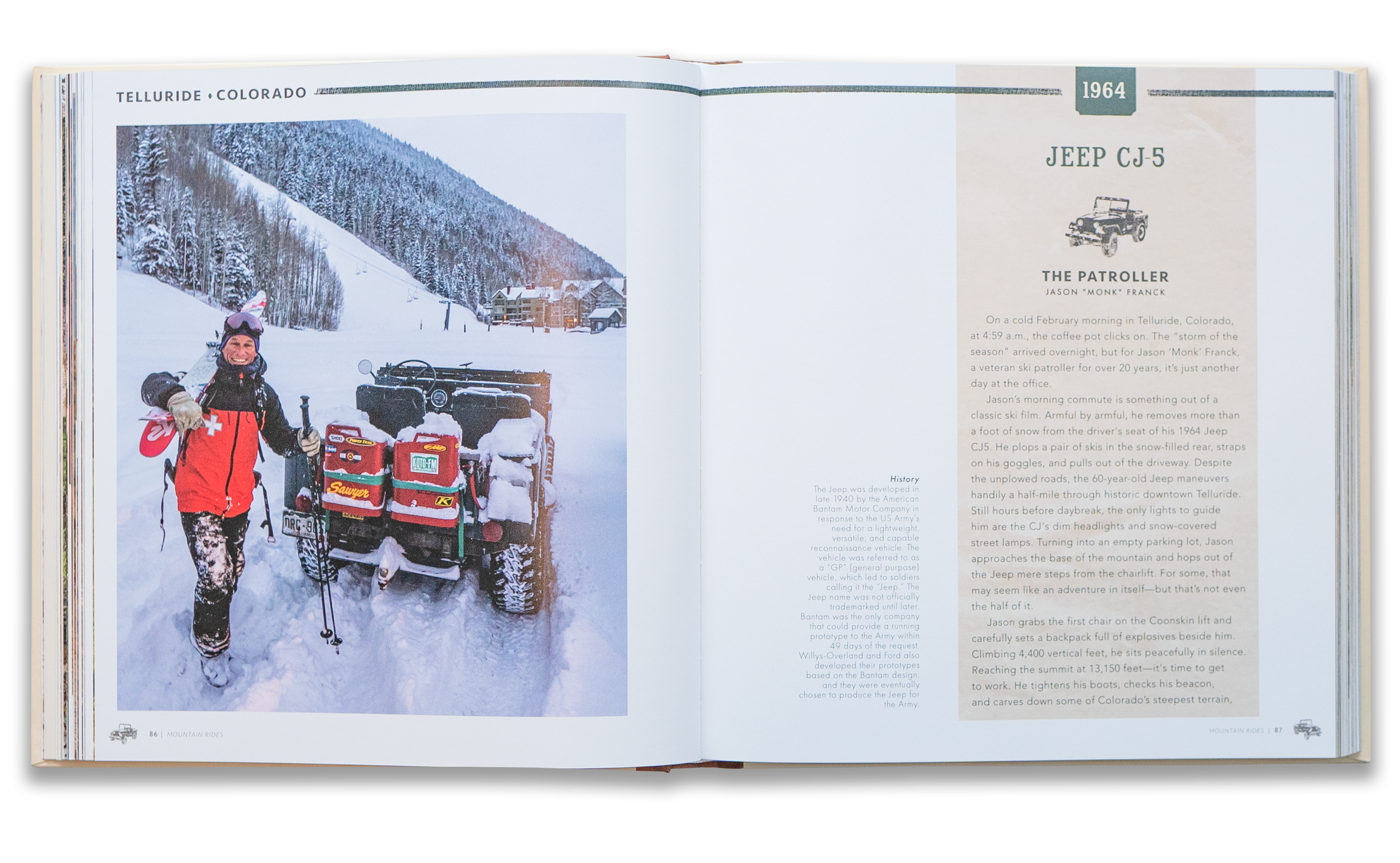 Coffee table book Mountain Rides