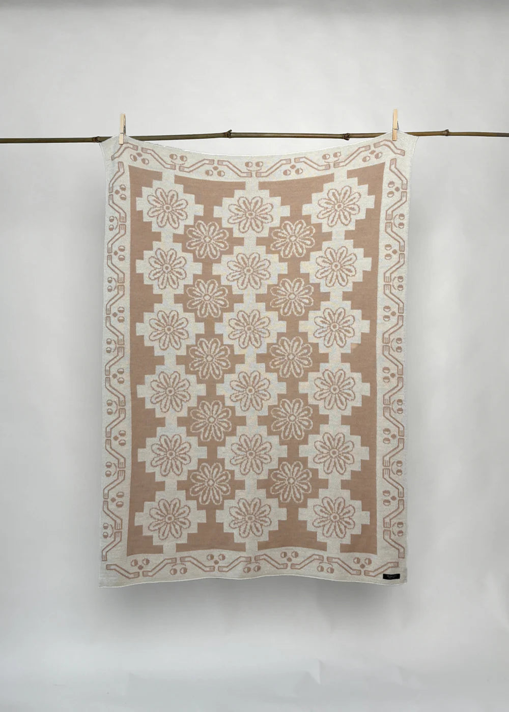 “Flowering fields” Baby Alpaca Blanket