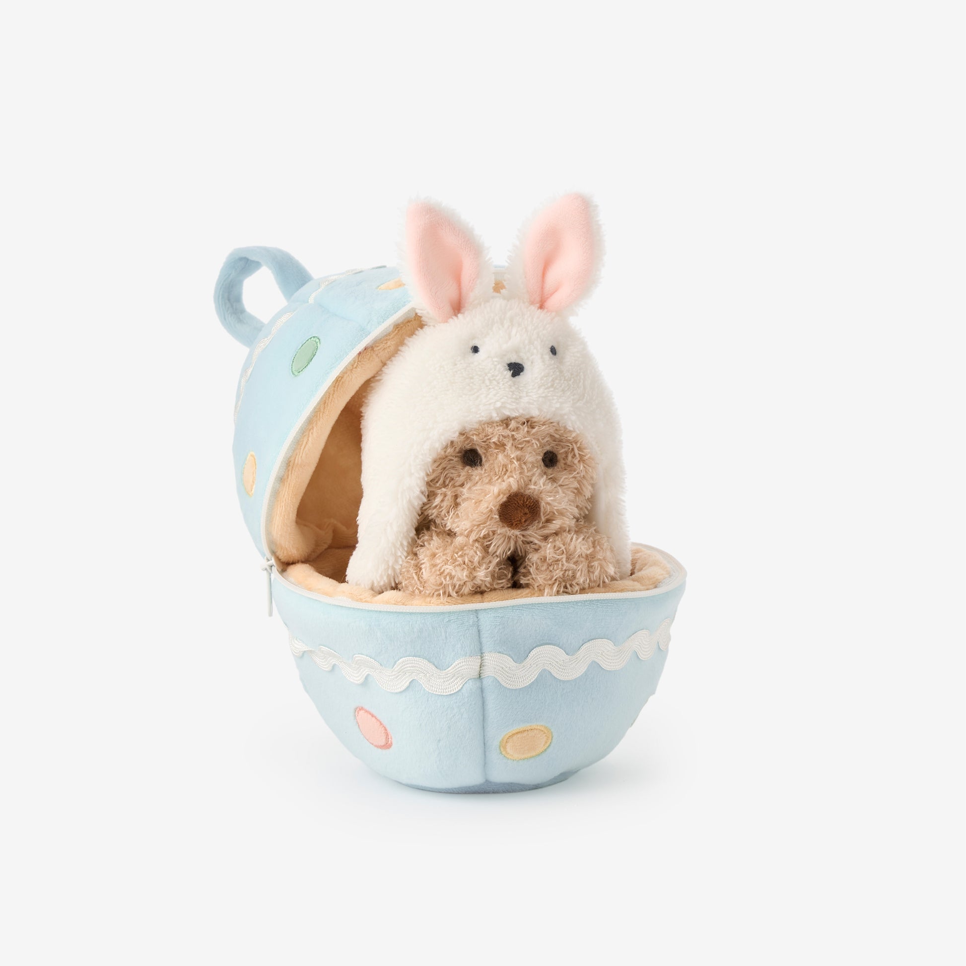Easter egg bear with bunny Hat