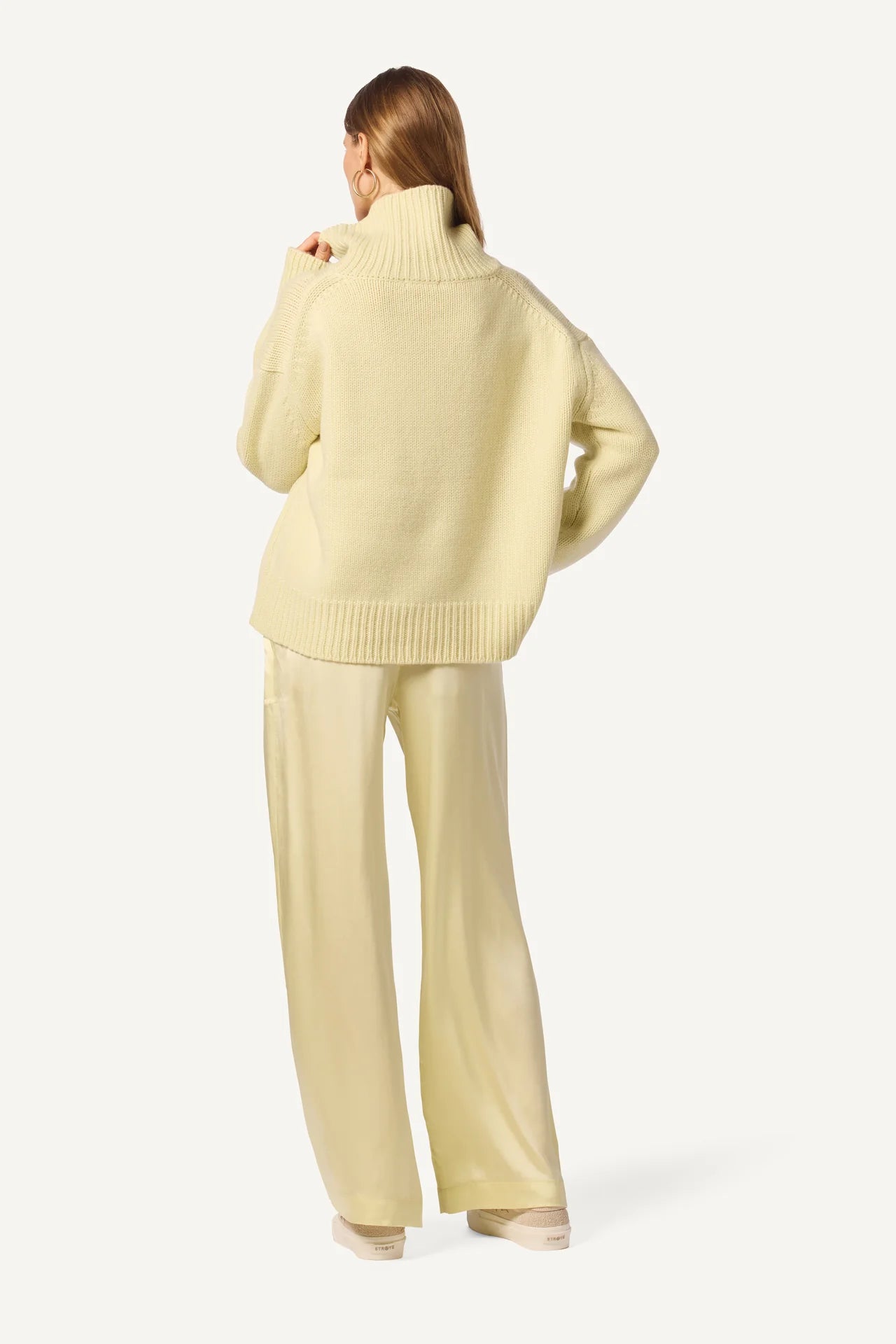 Brynn High Rise Pull On Wide Pant