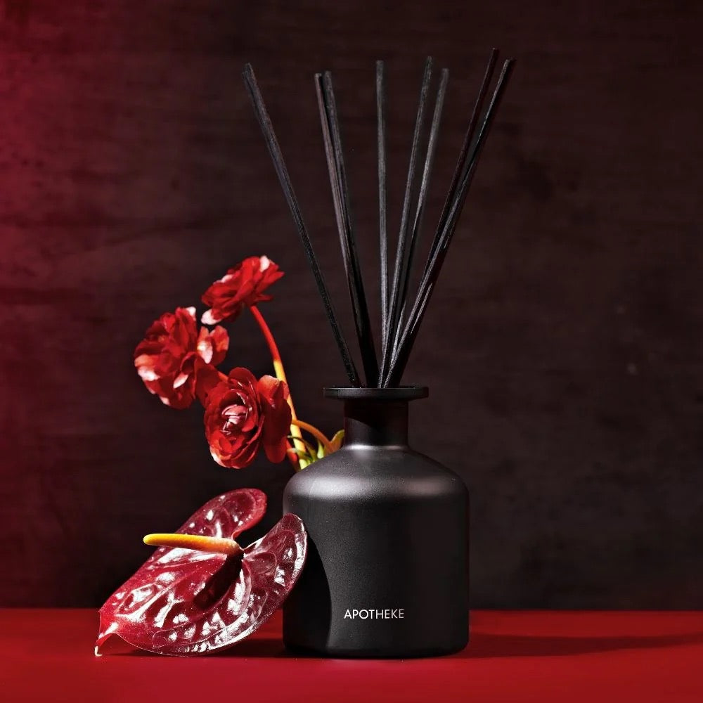 charcoal rouge reed diffuser