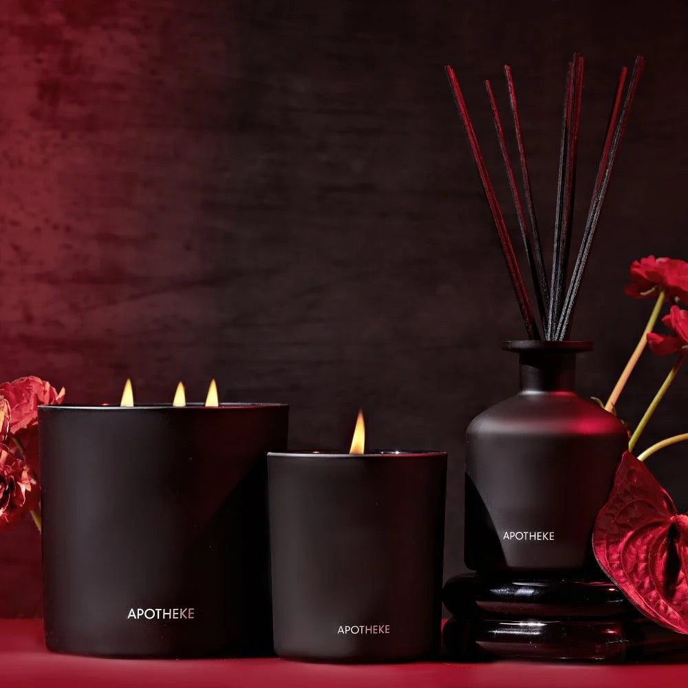 charcoal rouge reed diffuser