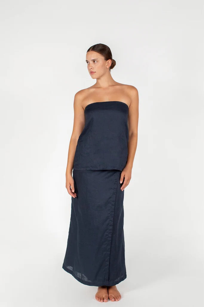 Strapless Linen top