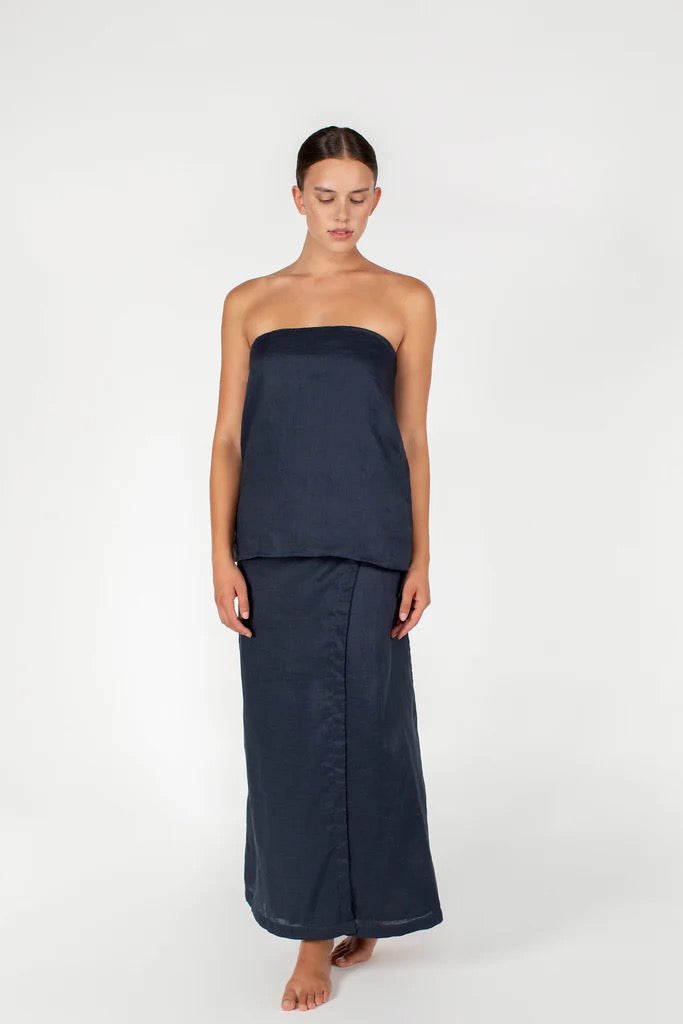 Strapless Linen top