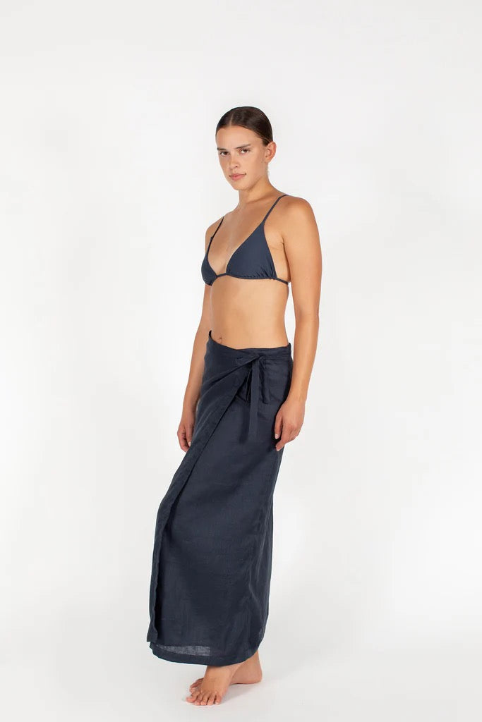 La Ponche Linen Maxi skirt