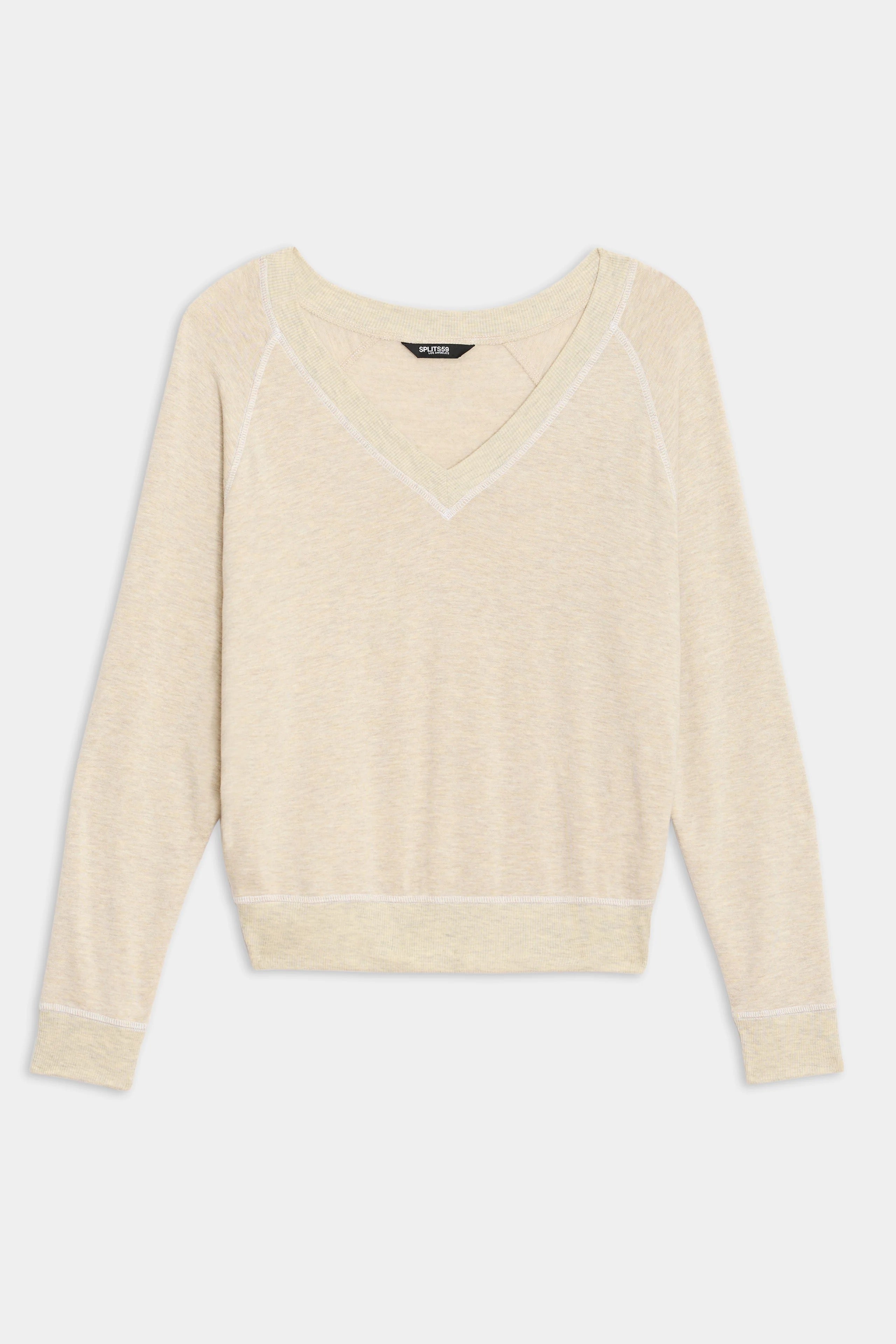 BENNIE FLEECE V NECK SWEATSHIRT