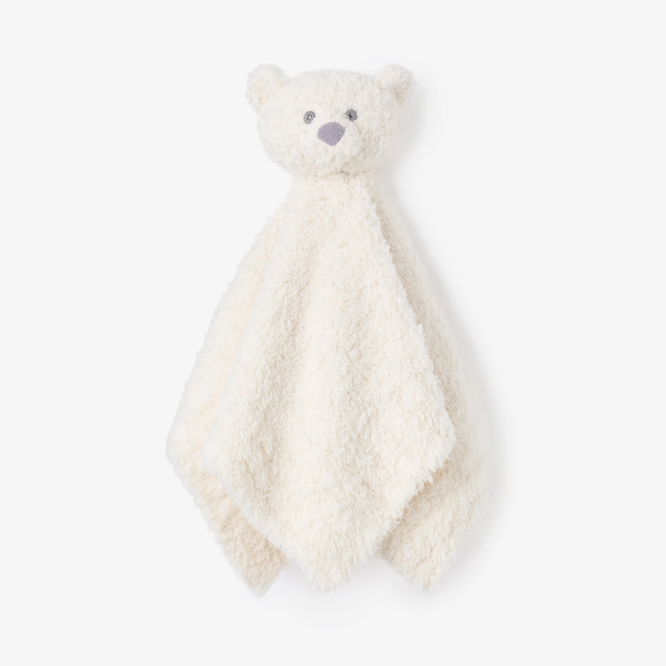 White Chenille Bear Security Blanket