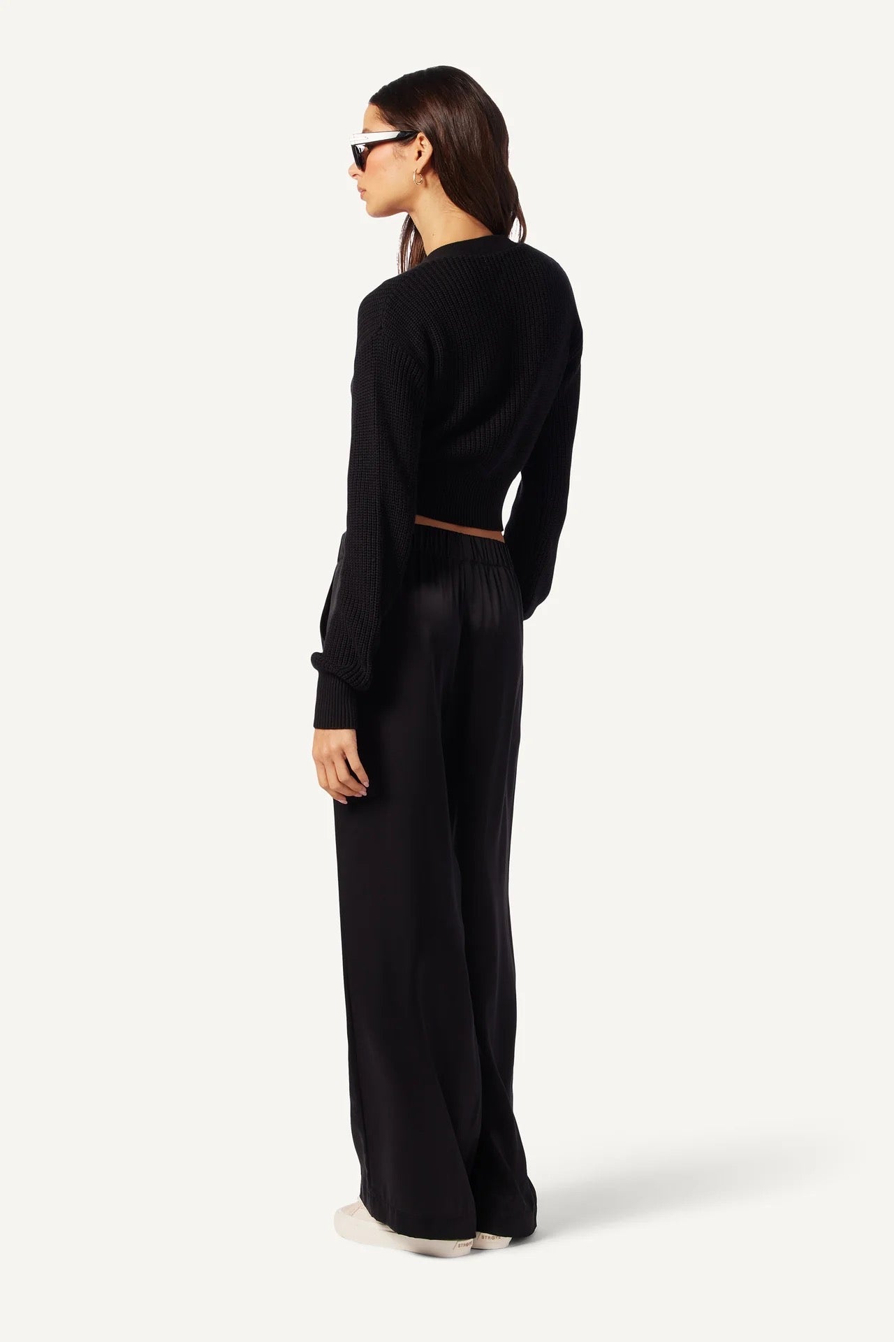 Brynn High Rise Pull On Wide Pant