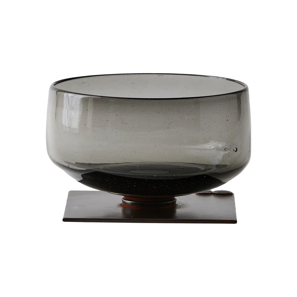 Papcita noche bowl on iron stand