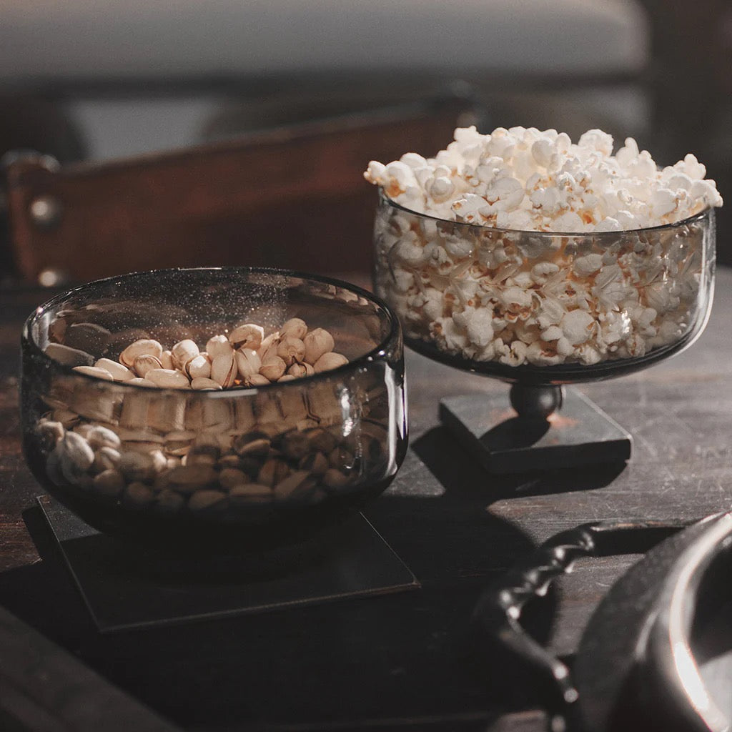 Papcita noche bowl on iron stand