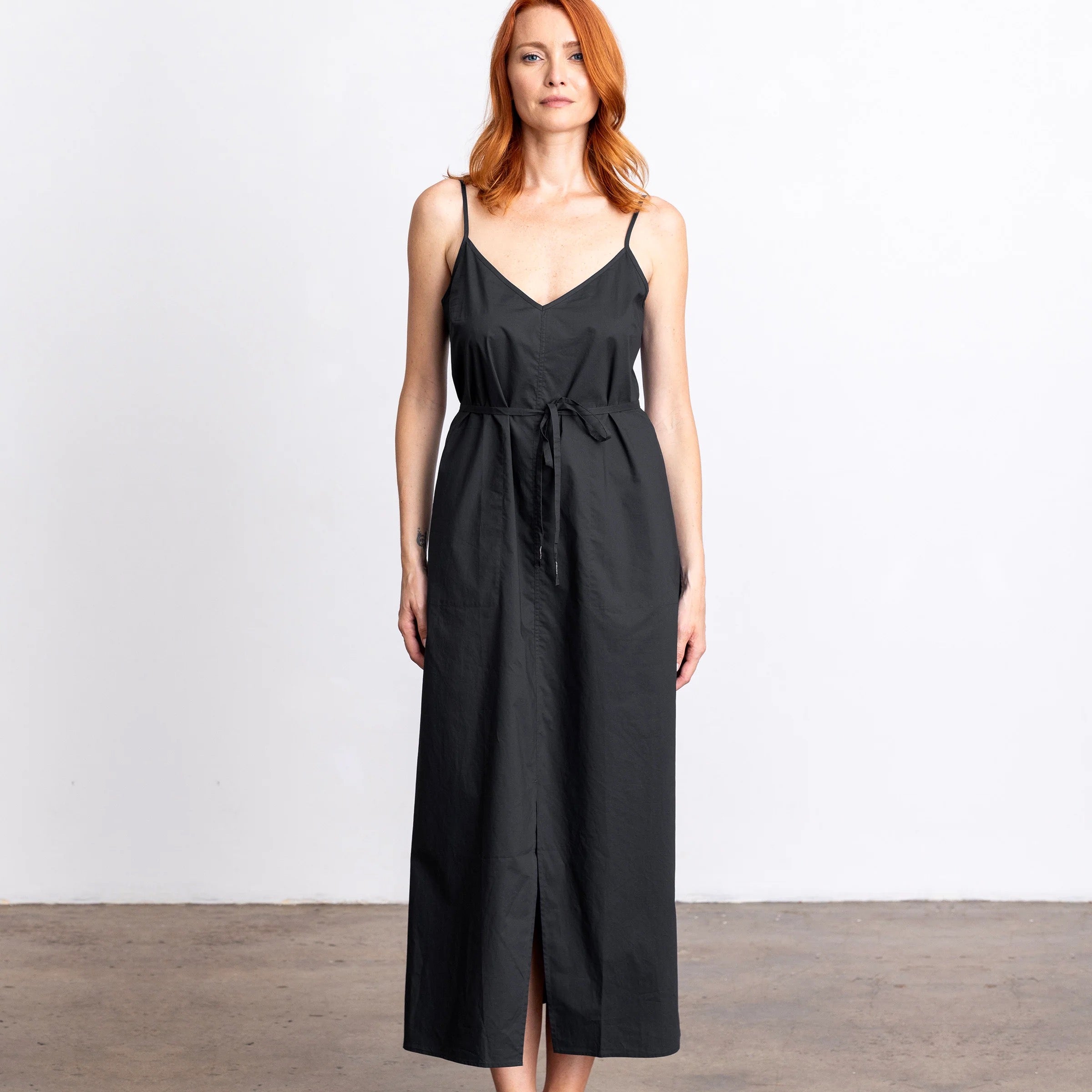 Go cotton slip'ry slope dress
