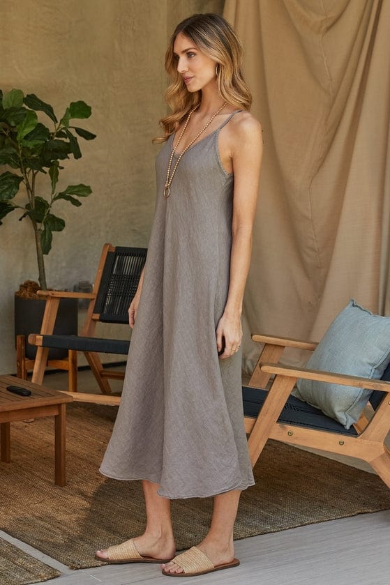 ITALIAN LINEN MAXI DRESS