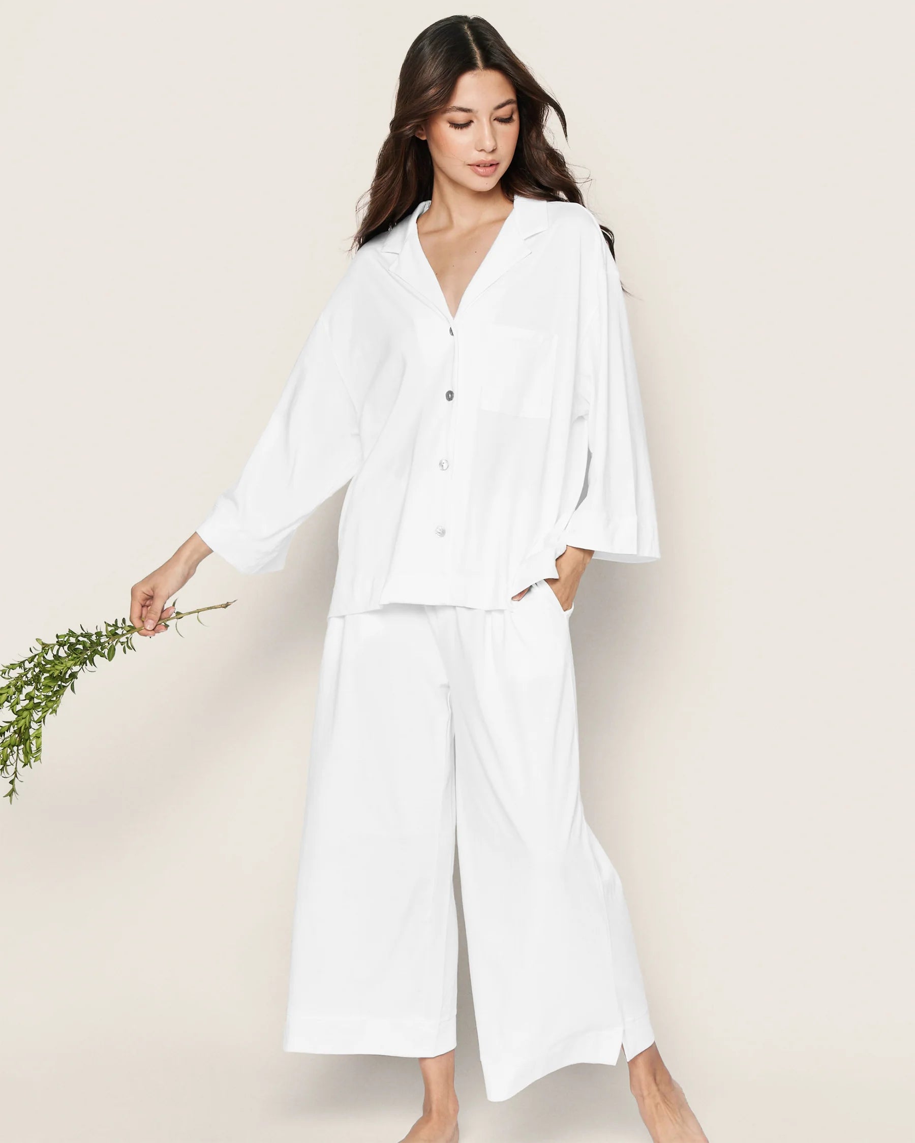 Pima Cotton Luxe Wide Leg Pajama Set