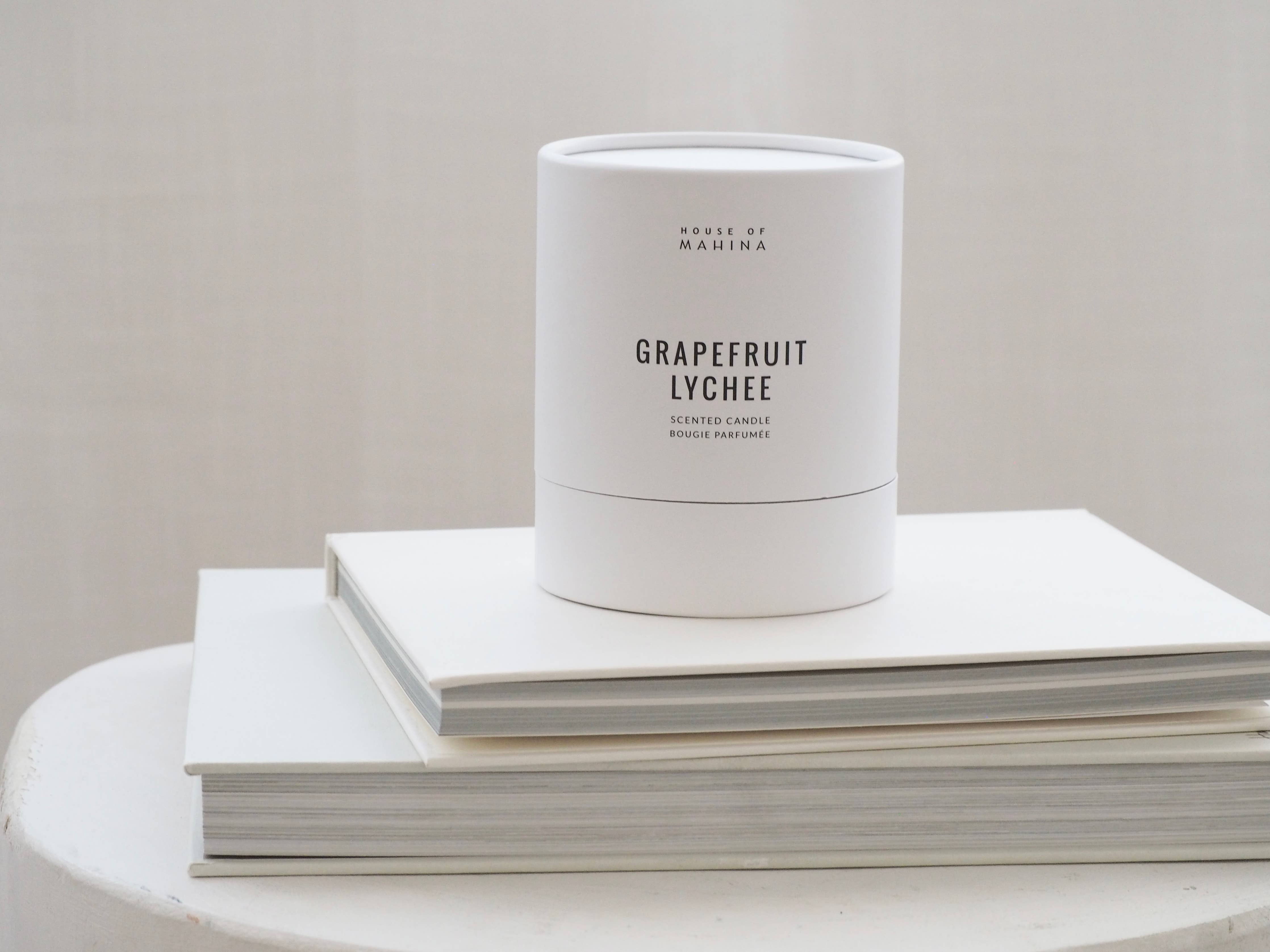 Grapefruit Lychee Candle 12 oz - Bright Fruity Citrus