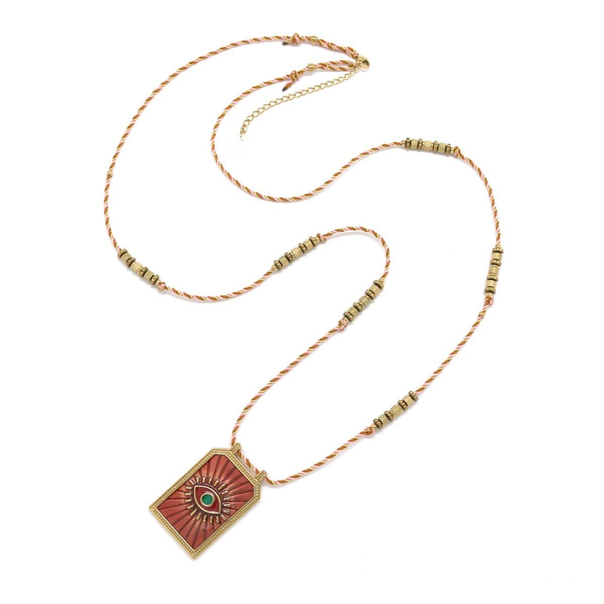 Evil Eye Long Lariat Necklace - N2-2756