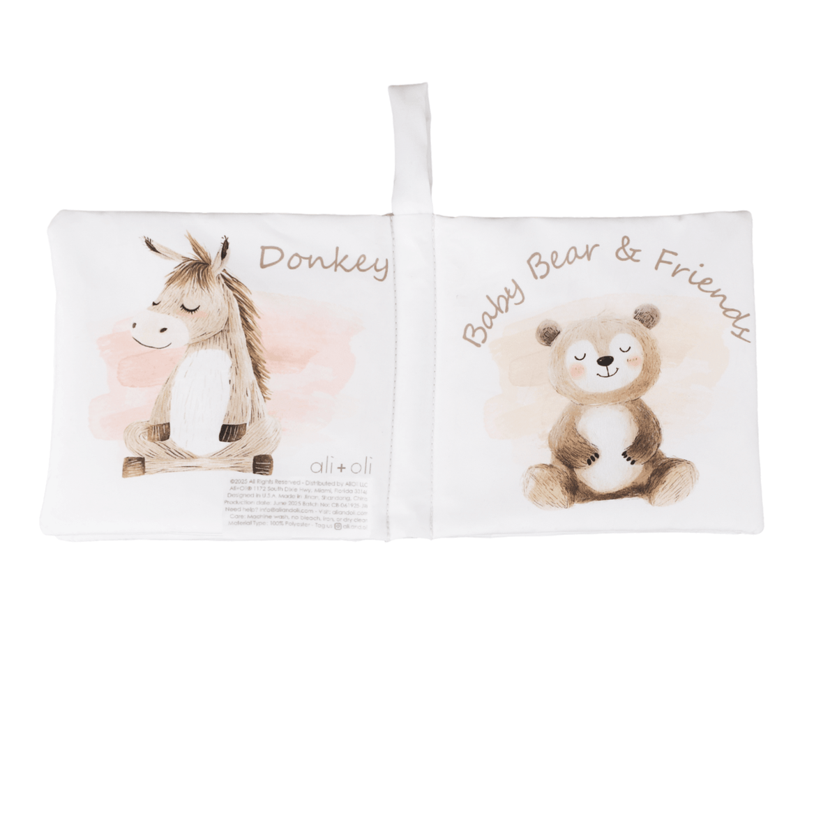 Baby Bear and Friends – Crinkle Cloth Soft Baby Book Gift