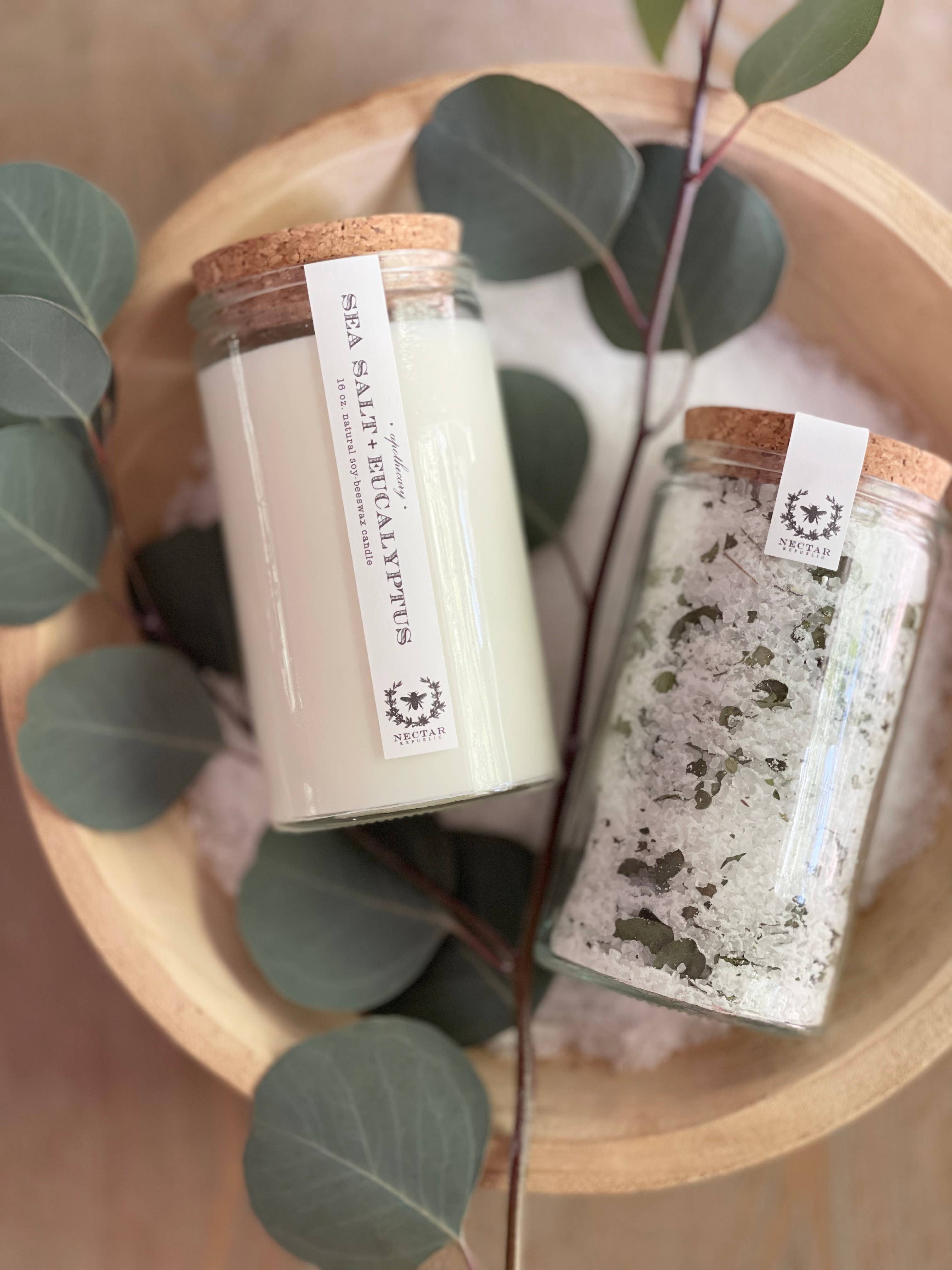Sea Salt + Eucalyptus Large Bath Soak | bath salts summer