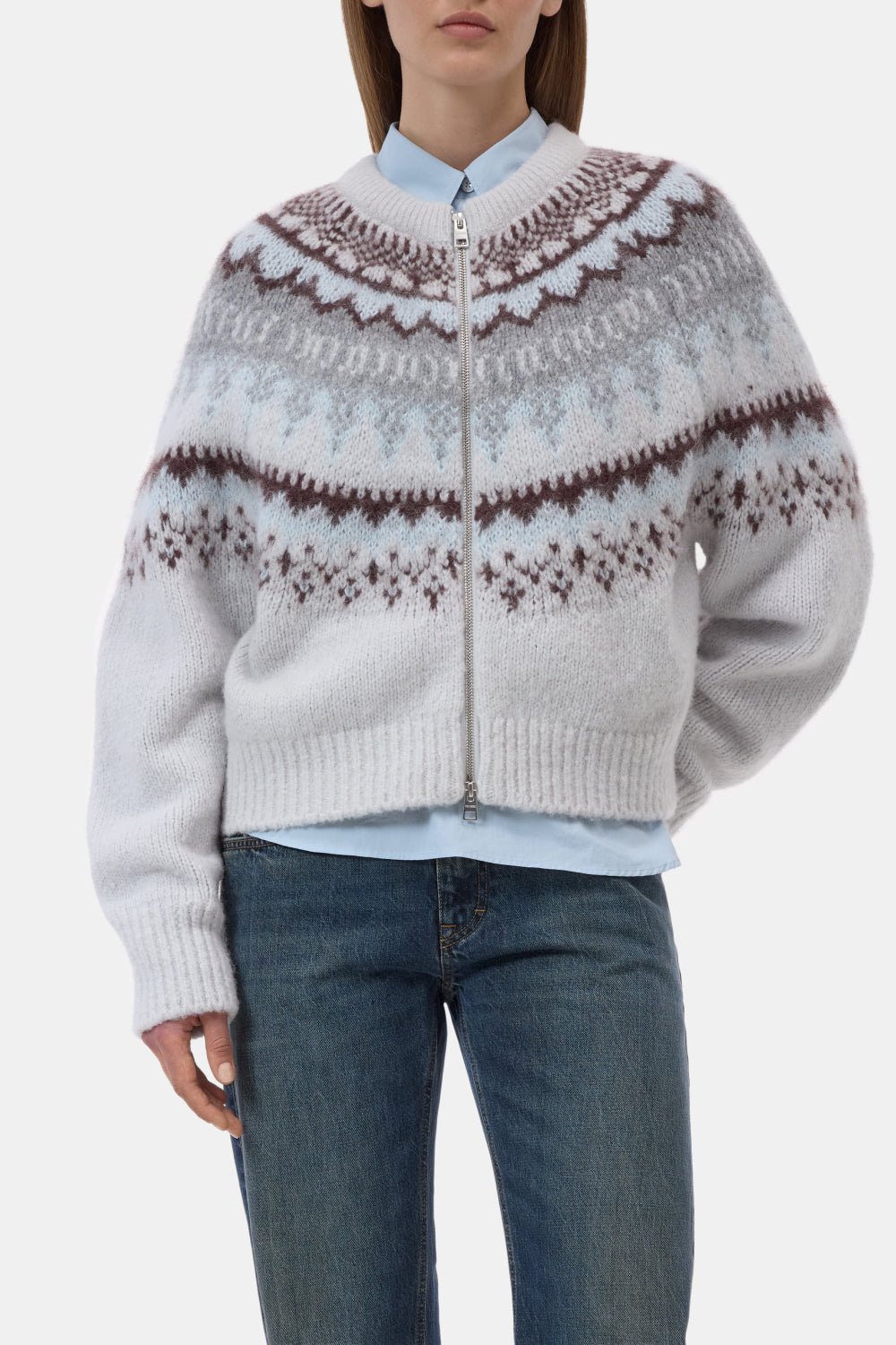 Closed | Cropped zip cardigan