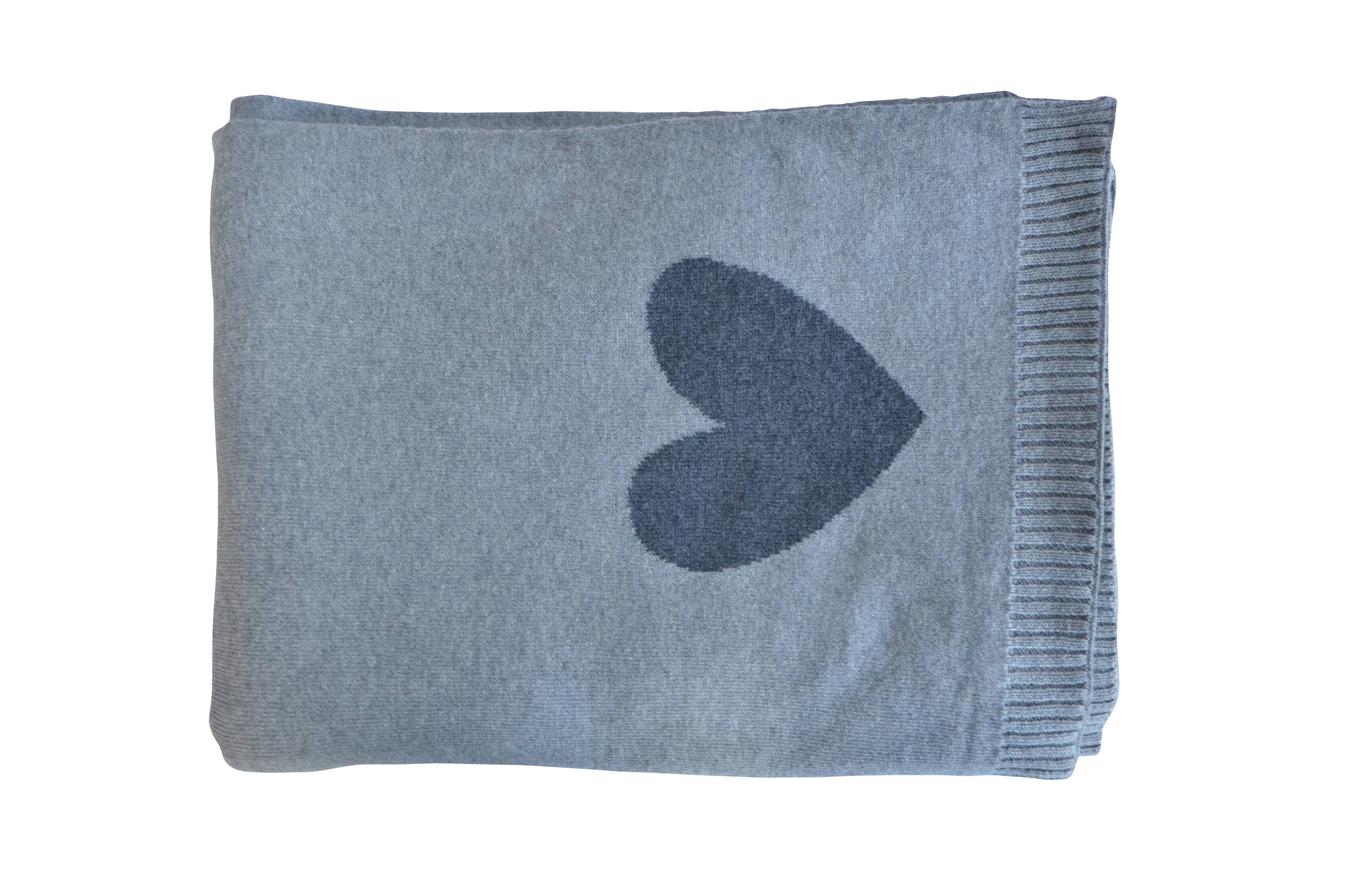 Hearts Reversible - Dk Grey Mel/Light Grey Mel