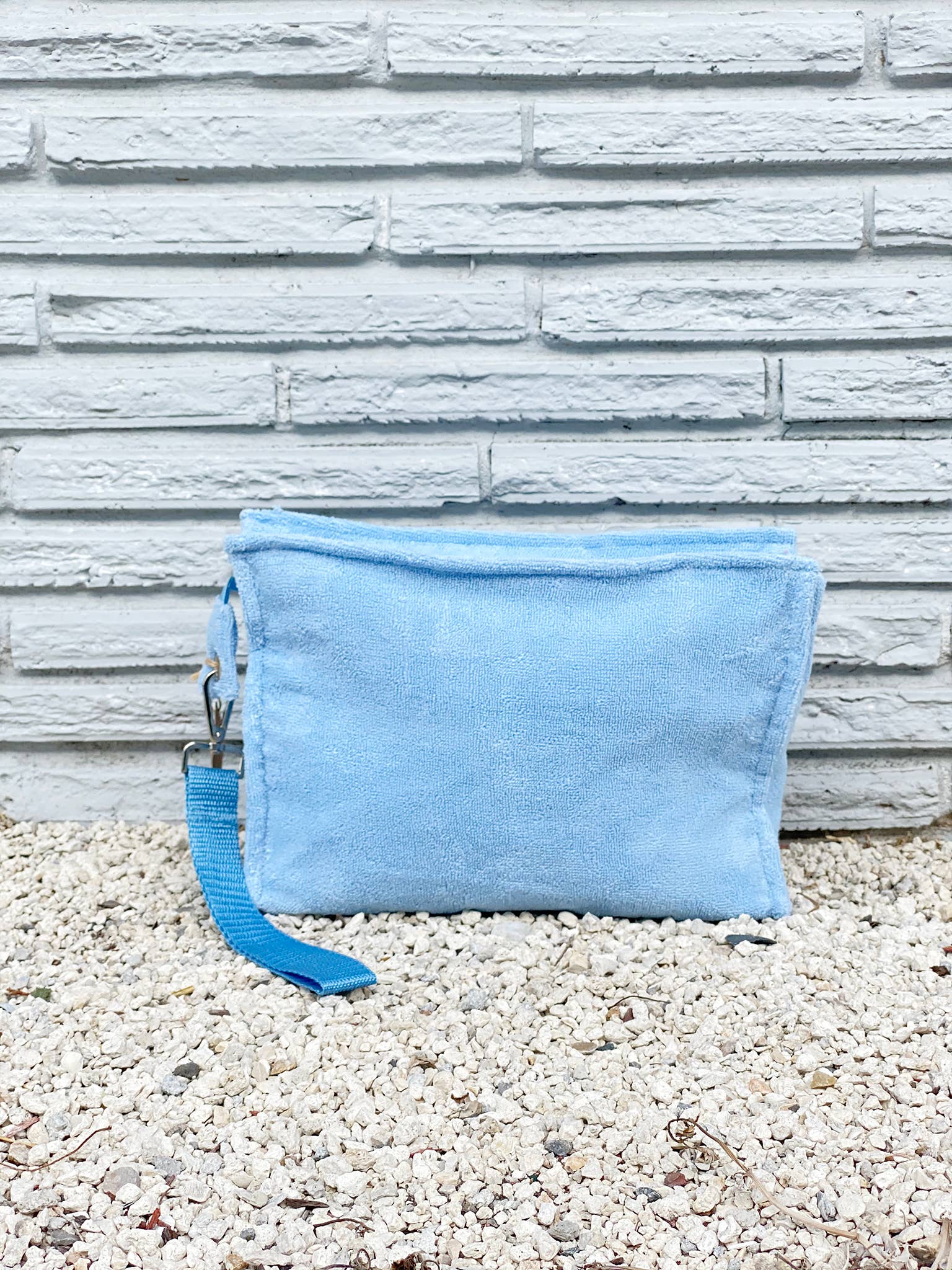 Large Terry Pouch Plastic Lined