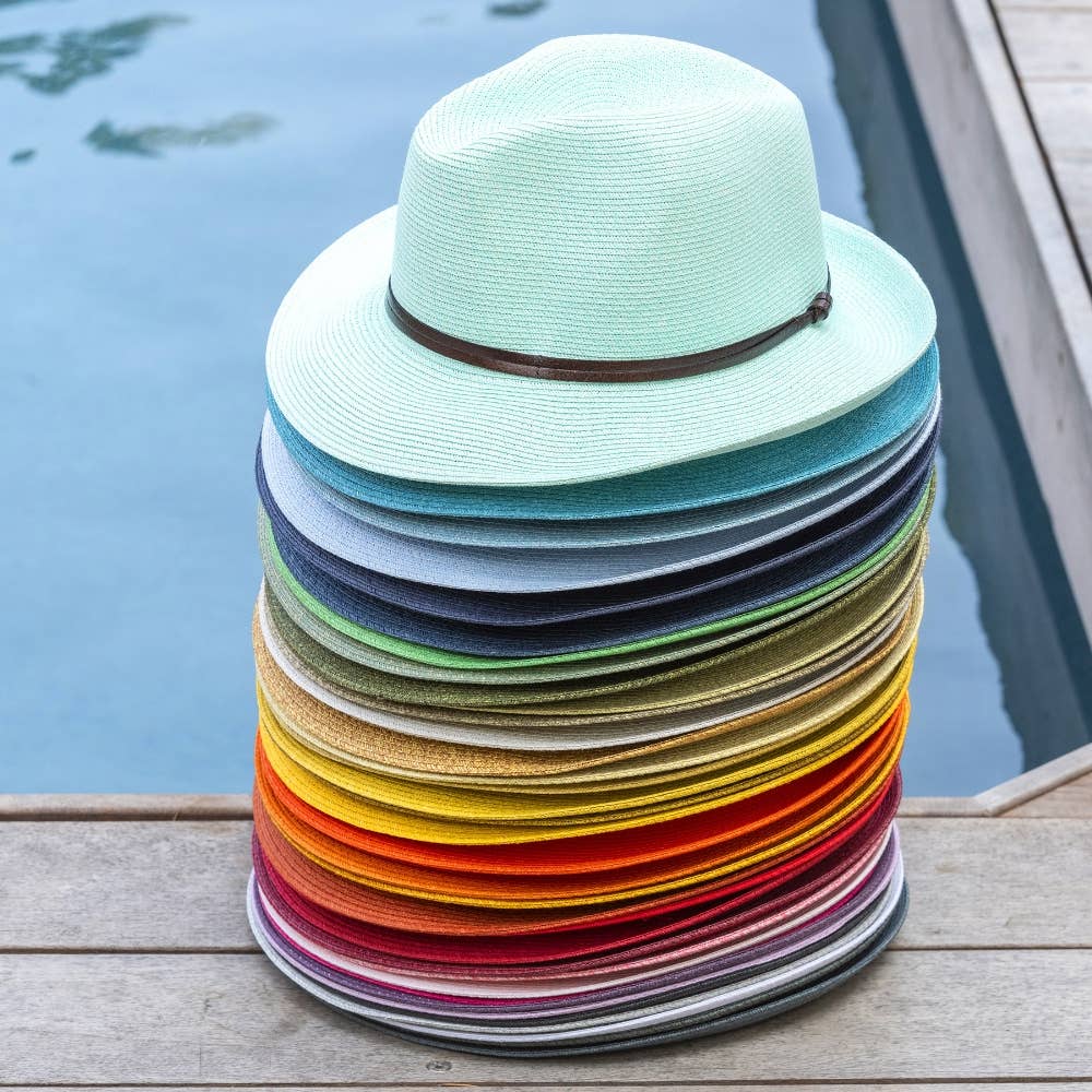 LEATHER TIE PAPER HAT