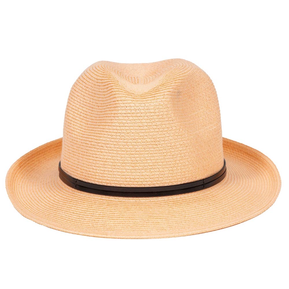 LEATHER TIE PAPER HAT