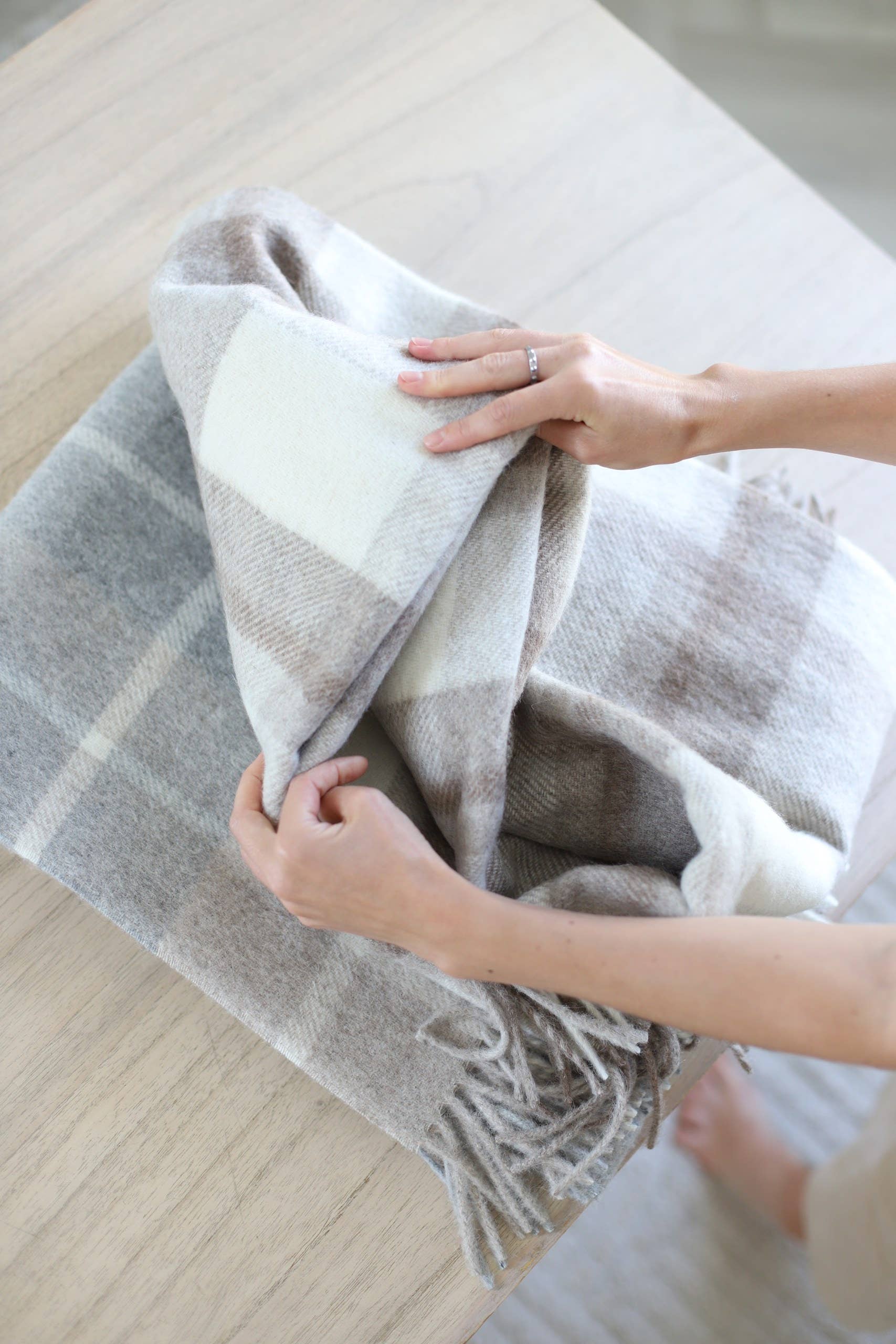 Inverness Alpaca & Wool Throw - Available in 3 Colors